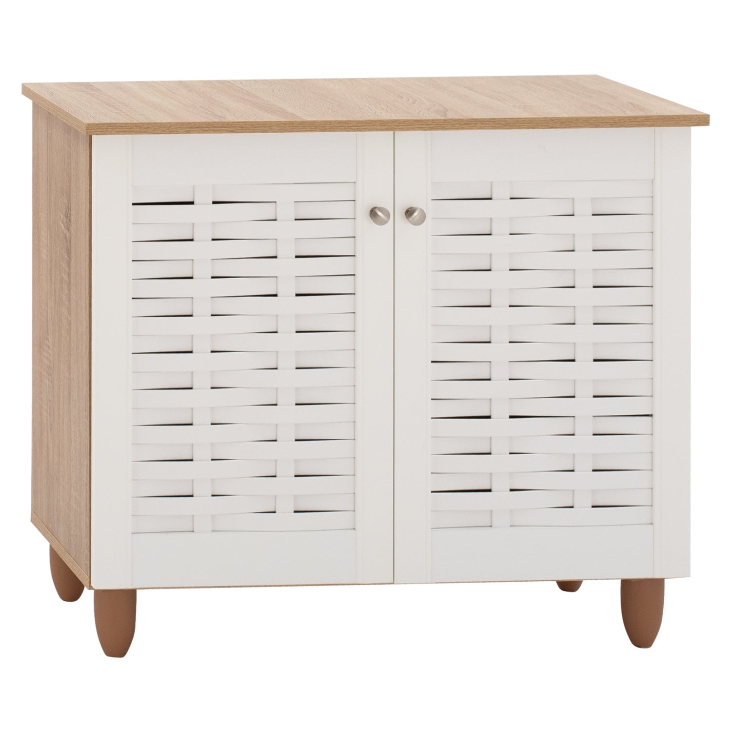 Шкаф за обувки 2208 цвят сонама-бял 77Χ34Χ67,5