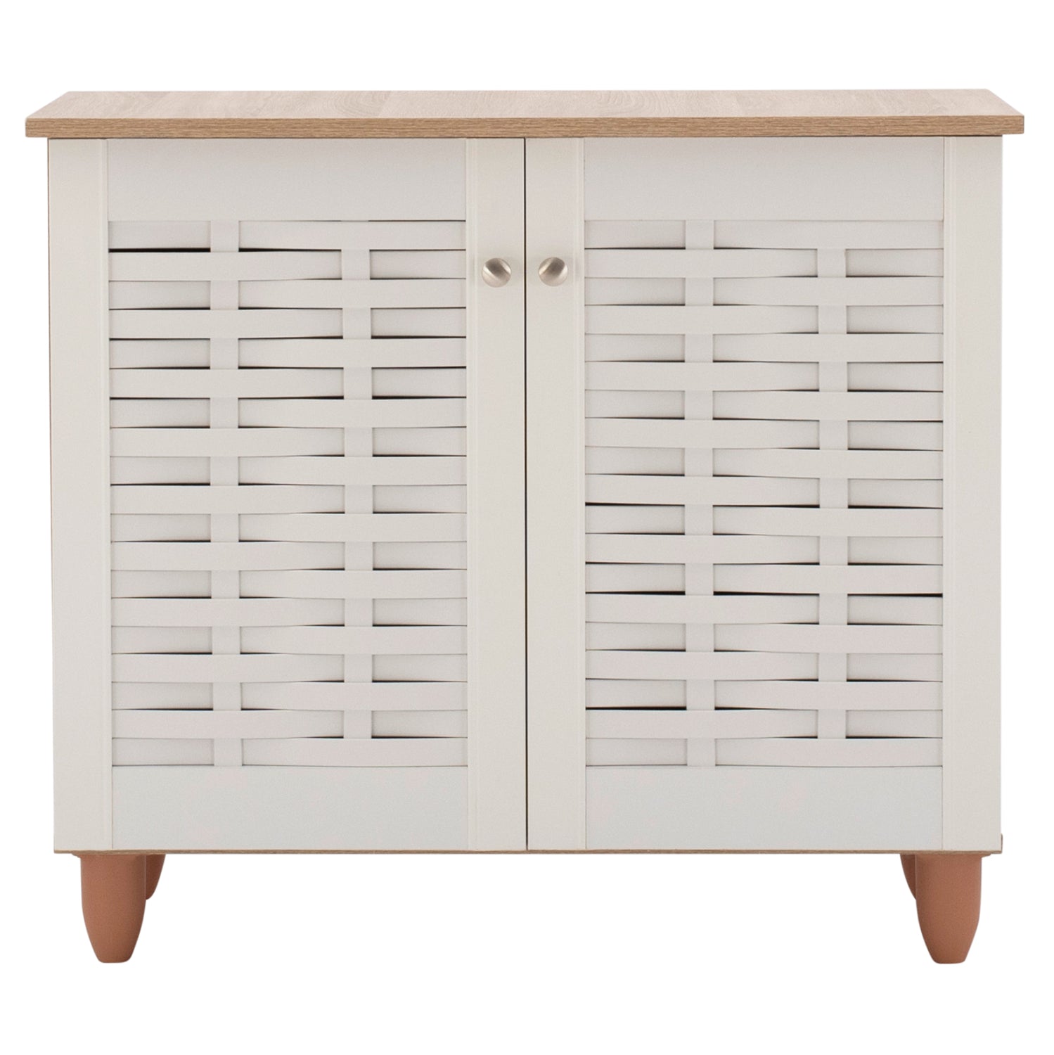 Шкаф за обувки 2208 цвят сонама-бял 77Χ34Χ67,5