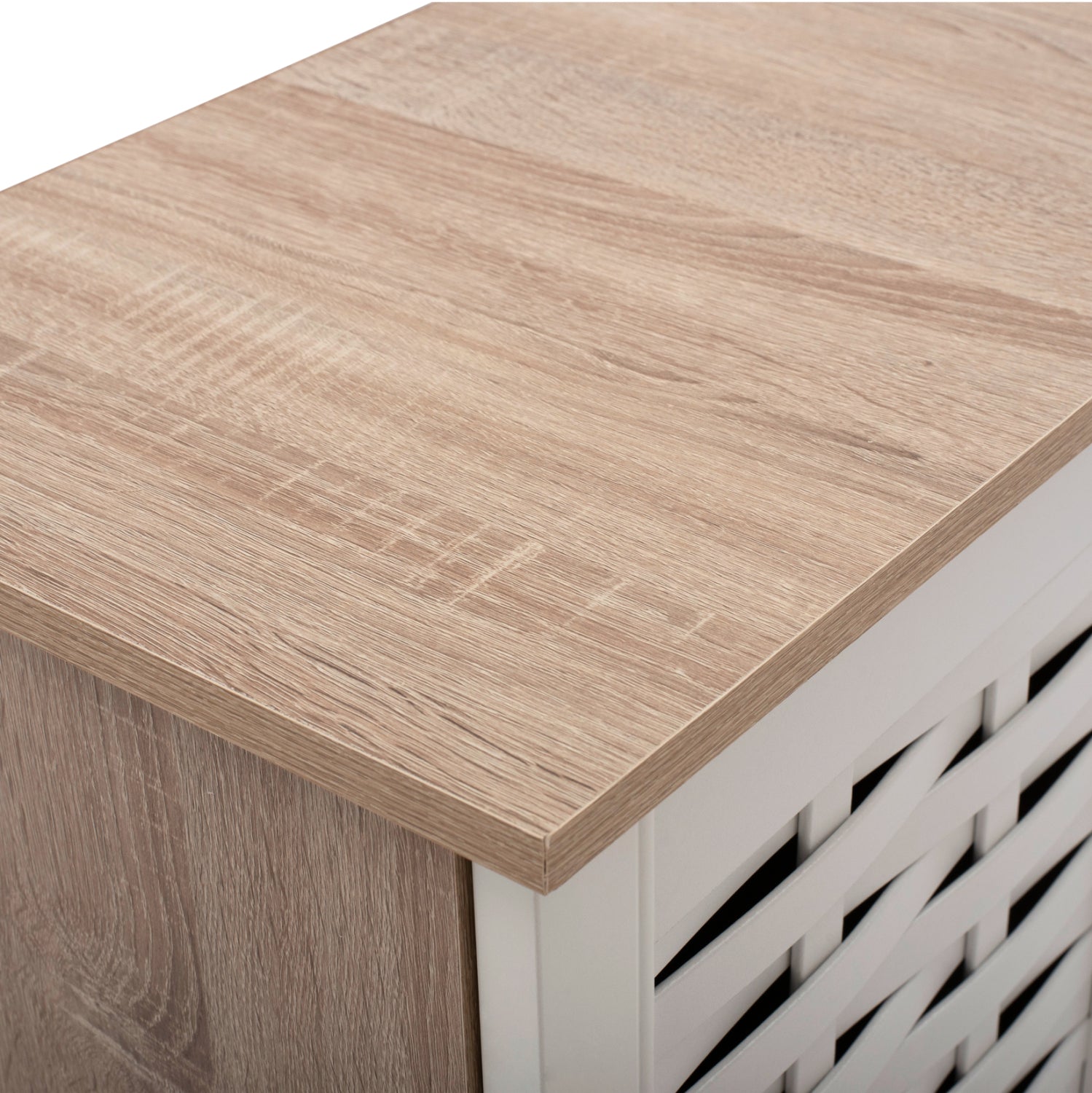 Шкаф за обувки 2208 цвят сонама-бял 77Χ34Χ67,5