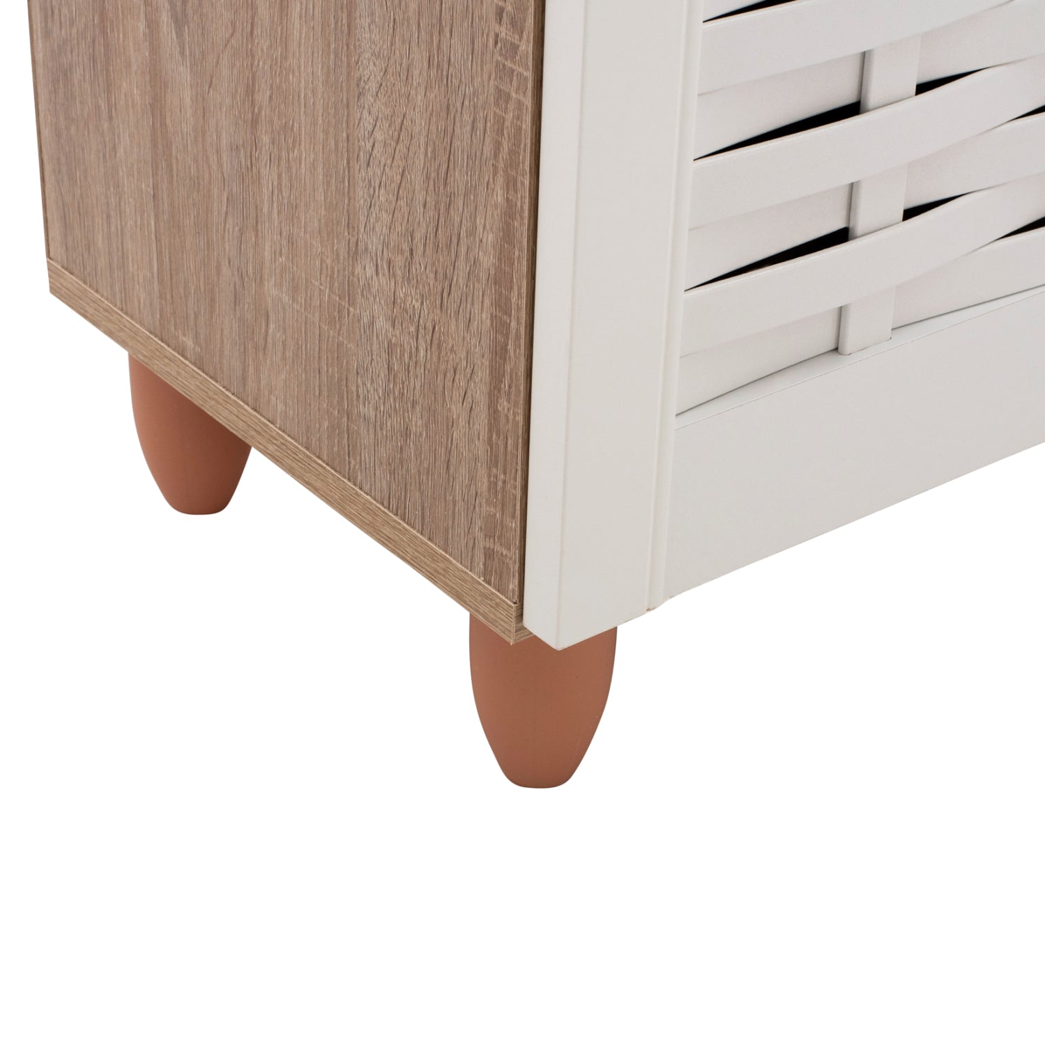 Шкаф за обувки 2208 цвят сонама-бял 77Χ34Χ67,5