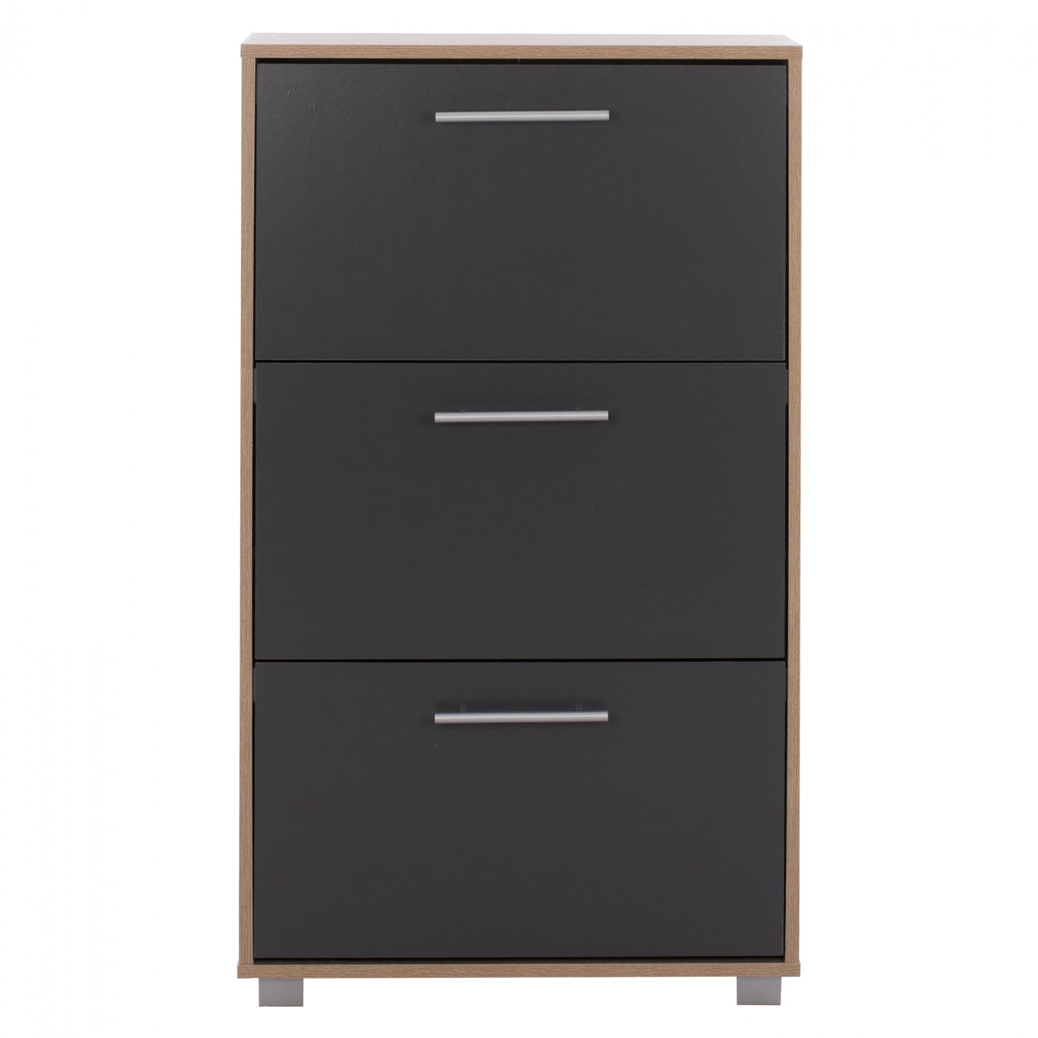 Шкаф за обувки DAVINA цвят сонома-сив 62х24х110см