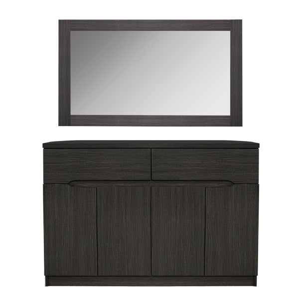 Бюфет с огледало цвят зебрано 10190.01/ 120X40X80см