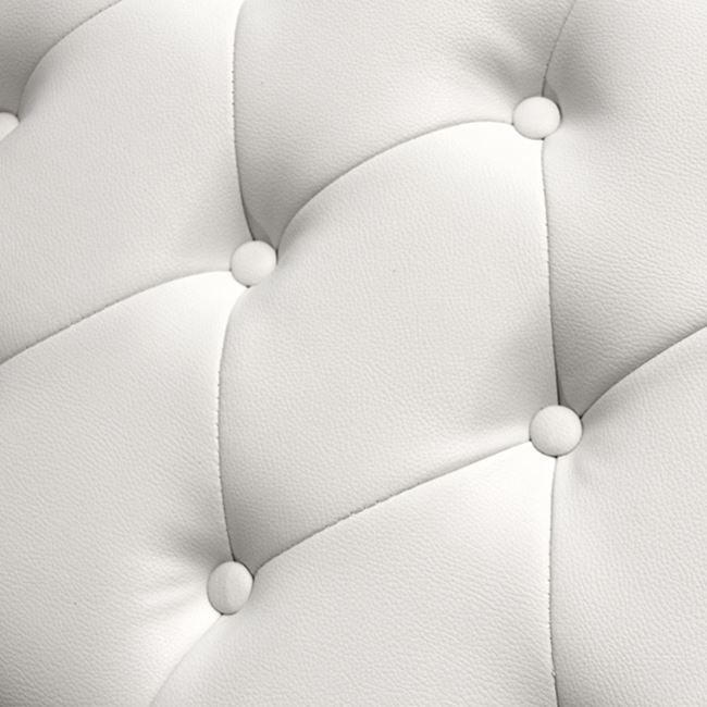 Табуретка Честърфилд - бял цвят 80x44x39