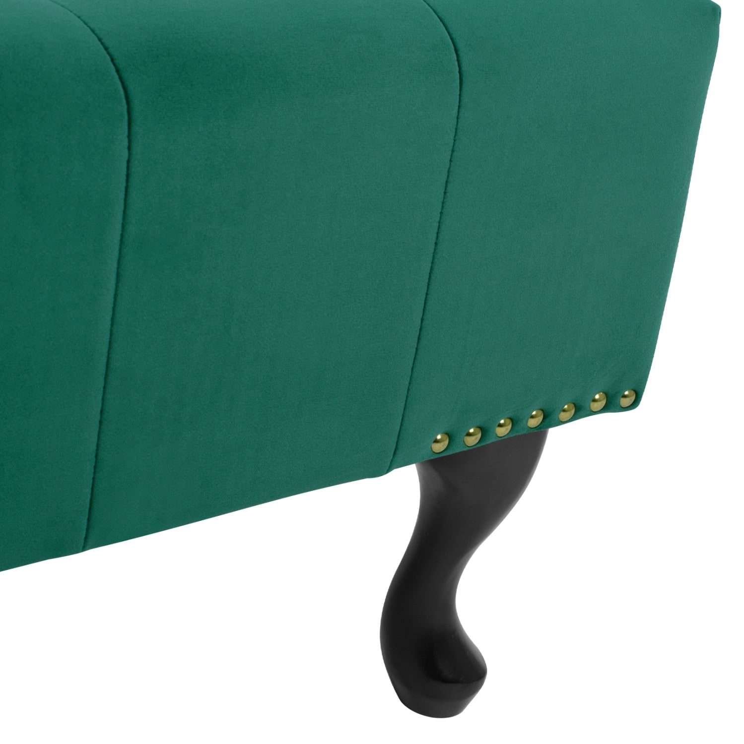 Табуретка Честърфилд - зелен цвят 80x45x40