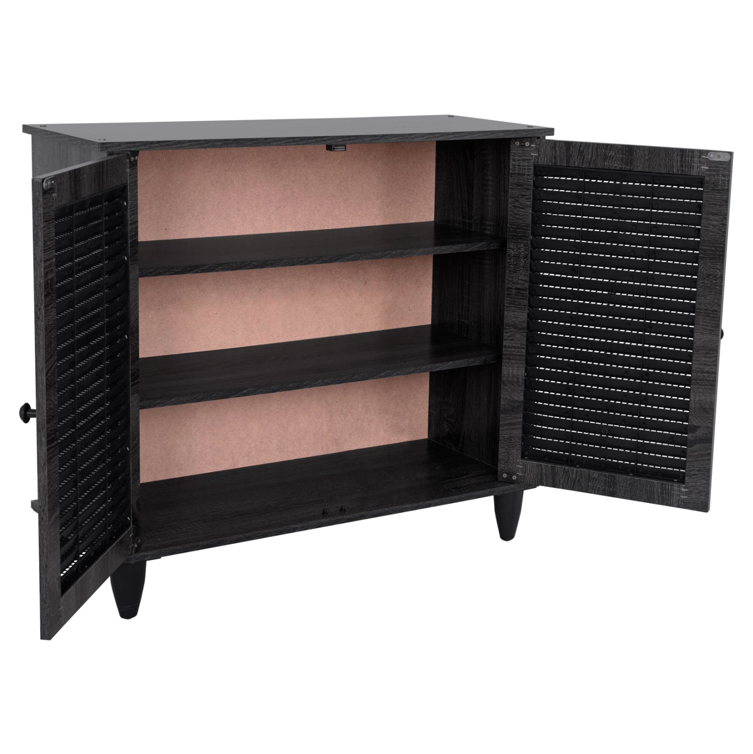 Шкаф за обувки MCKENNA тъмно сив цвят 76.5X30X68.5 см