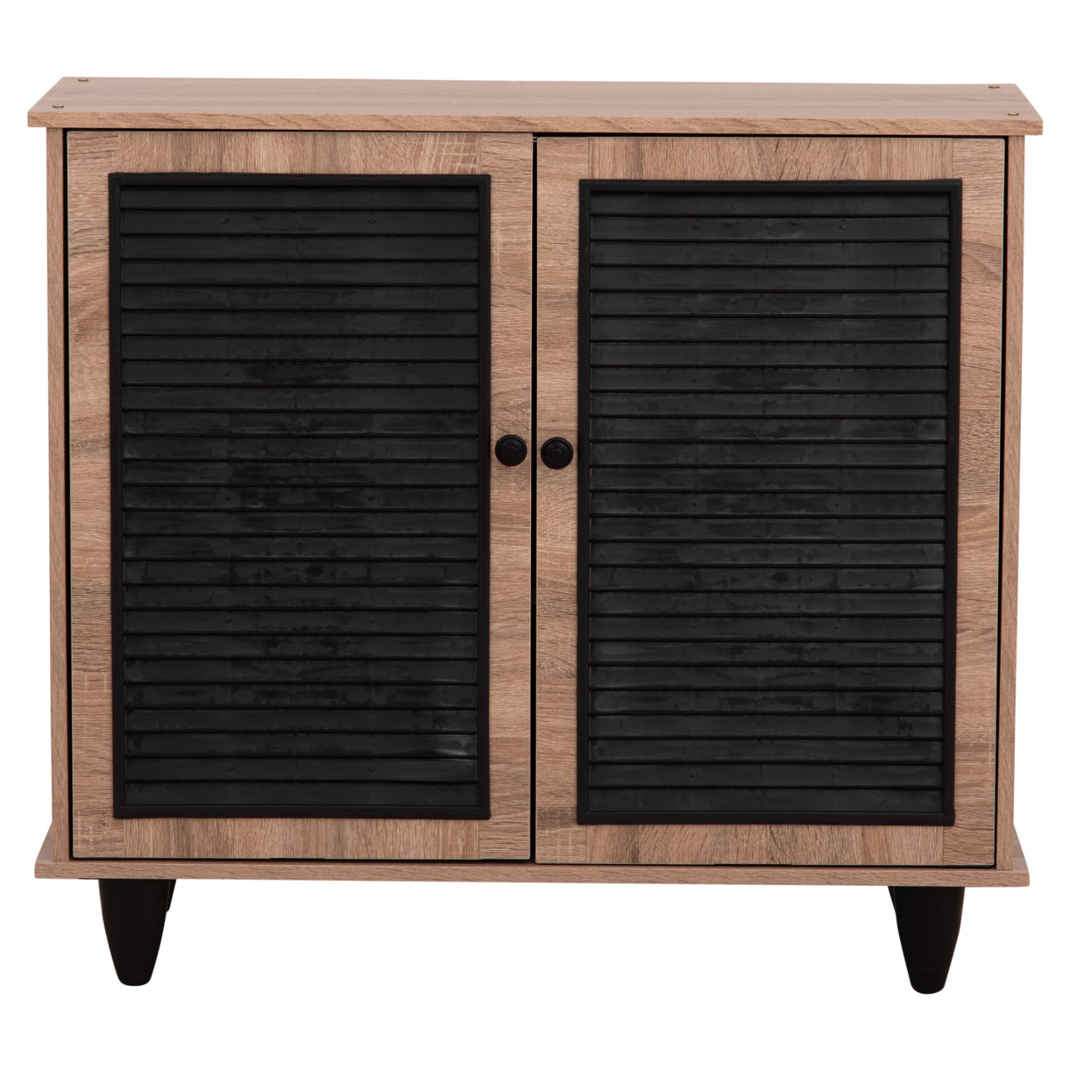 Шкаф за обувки MCKENNA цвят сонама-черен 77x30x69