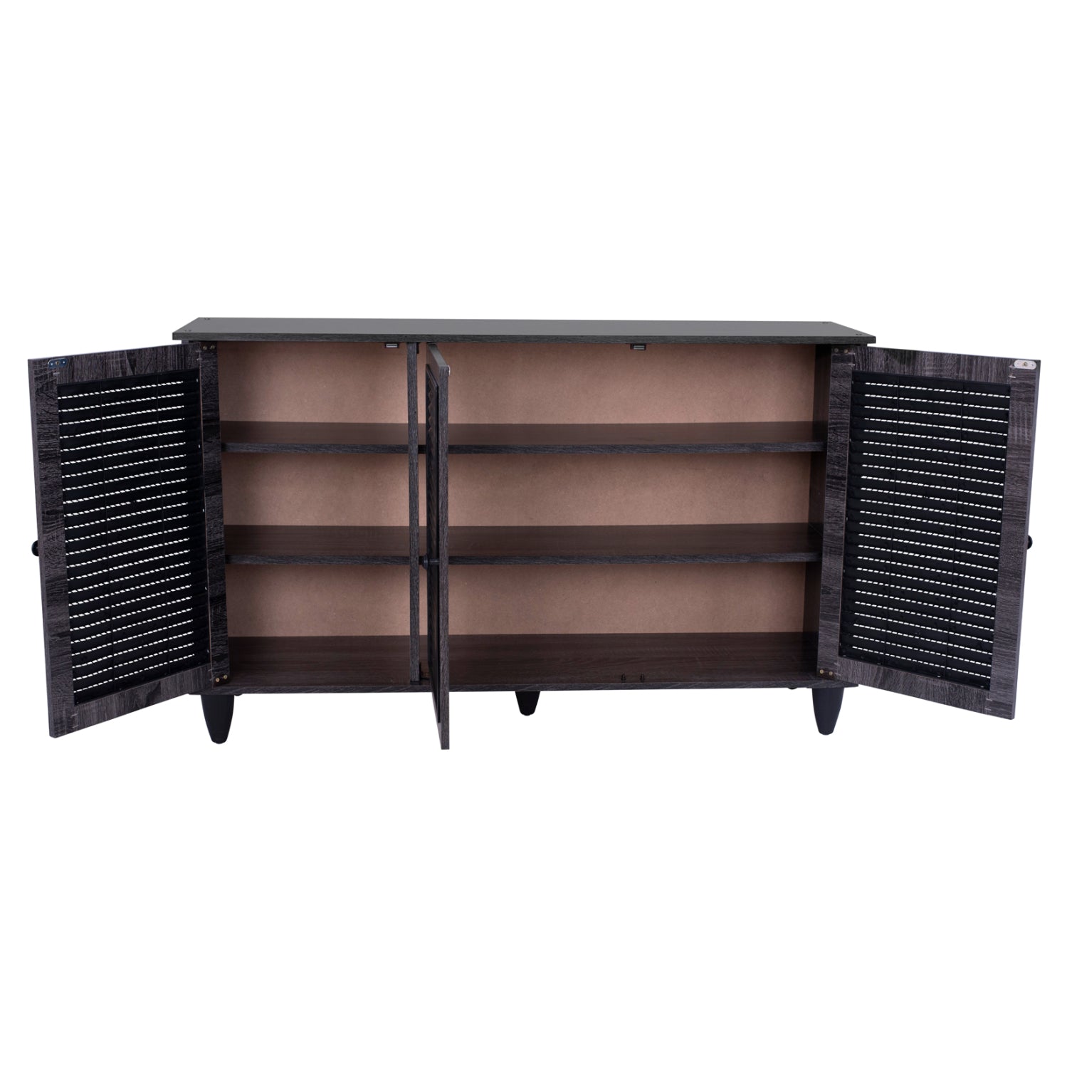 Шкаф за обувки MCKENNA сив цвят 112x30x68,5 cm