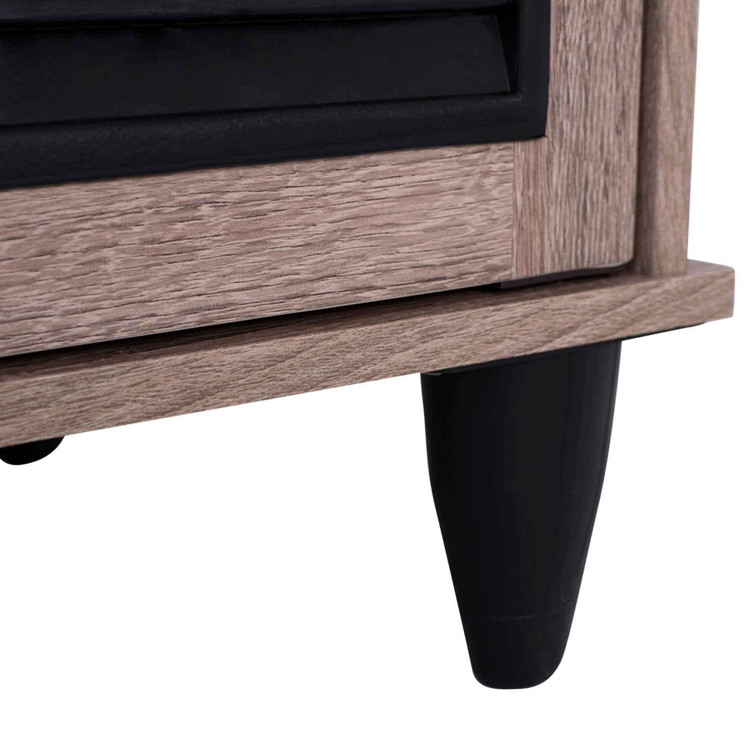 Шкаф за обувки MCKENNA цвят сонама-черен 112x30x68.5H см