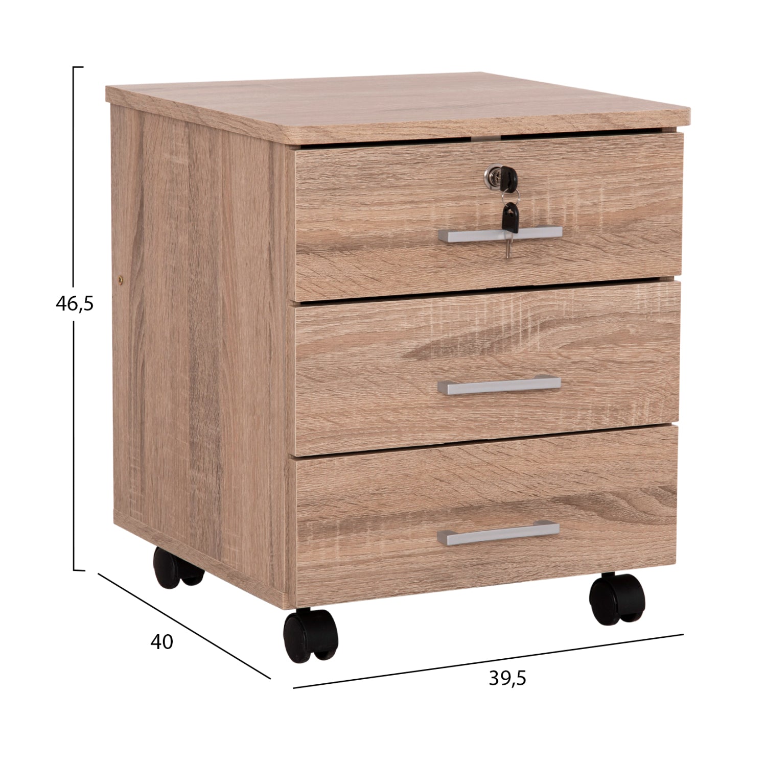 Офис шкаф HAYDEN цвят сонома 39.5x40x46.5см