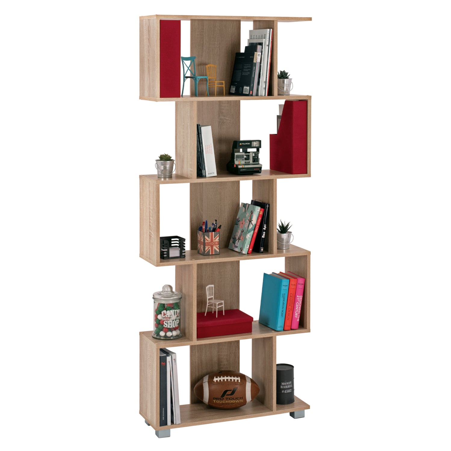 Етажерка EZIR цвят сонама 70x25x177см