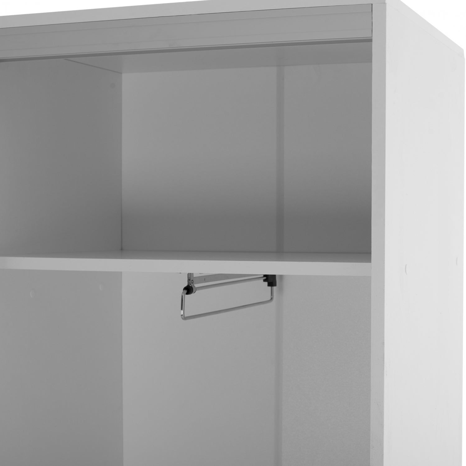 Входно антре с плъзгащ се гардероб и огледало DULCE бял цвят 118x45x210см