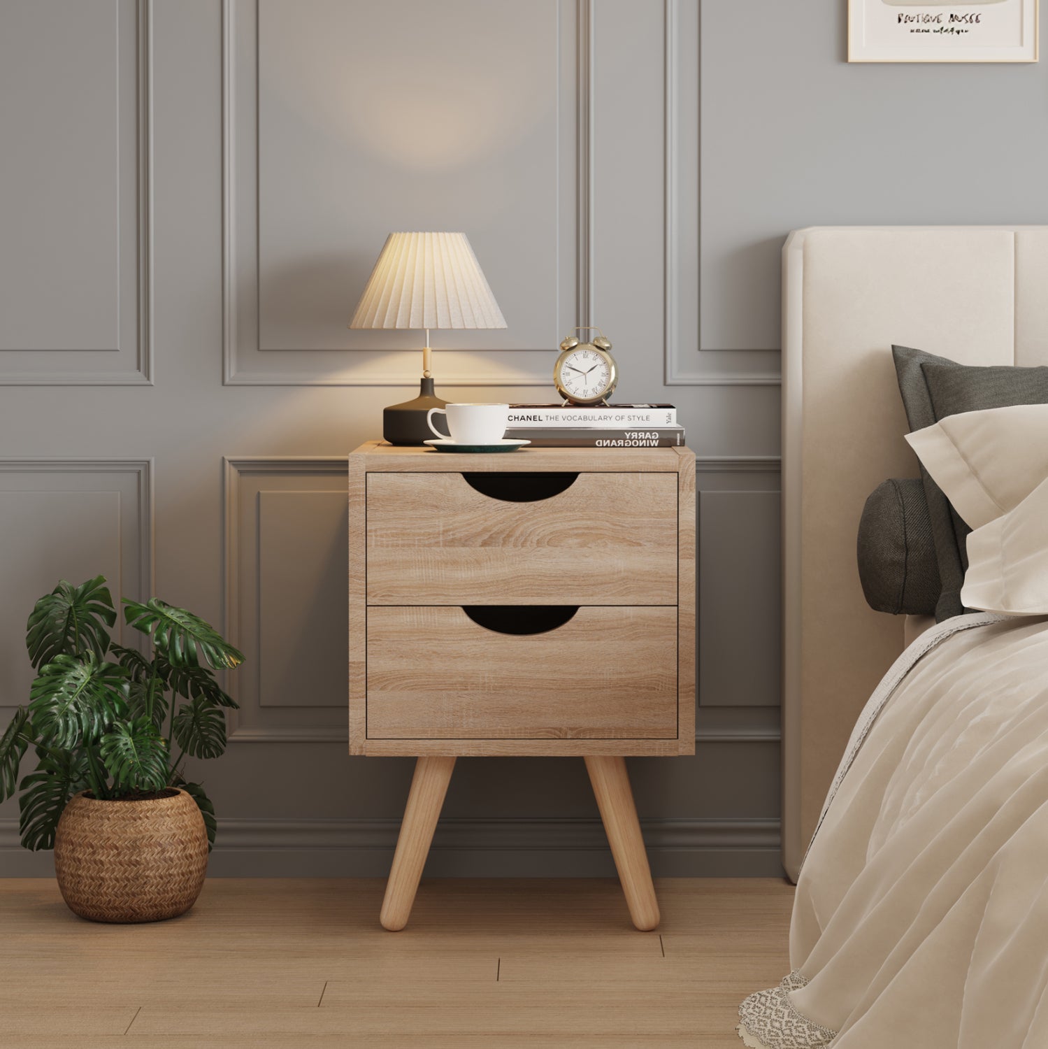 Нощно шкафче DINKL цвят сонома 29.7x29.7x45см