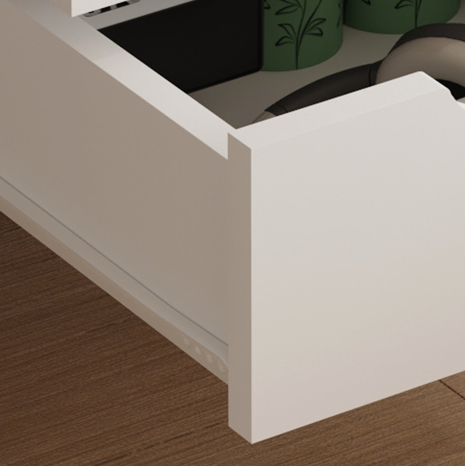 Нощно шкафче DINKL бял цвят 29,7x29,7x45см