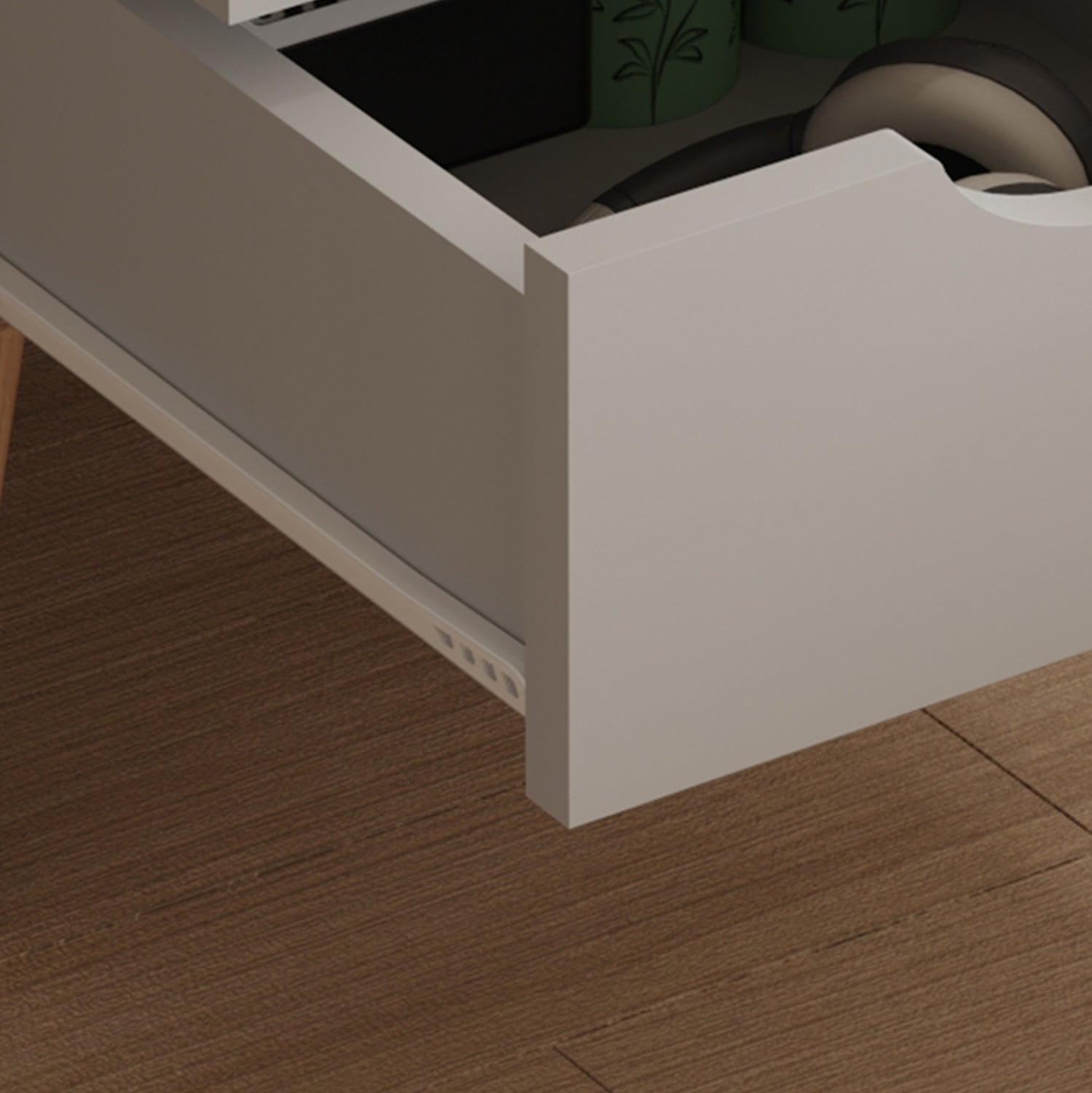 Нощно шкафче Динки цвят сонома-сив