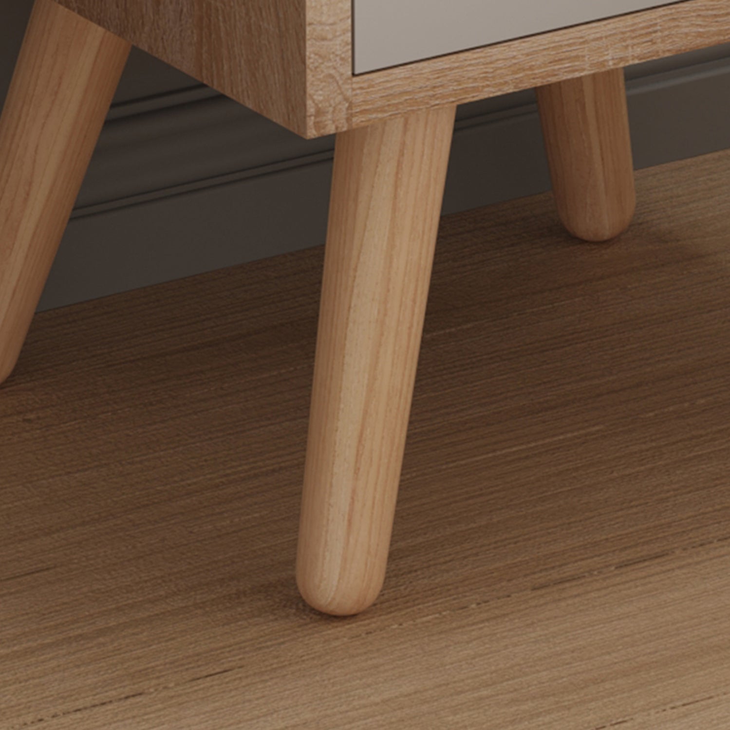 Нощно шкафче Динки цвят сонома-сив