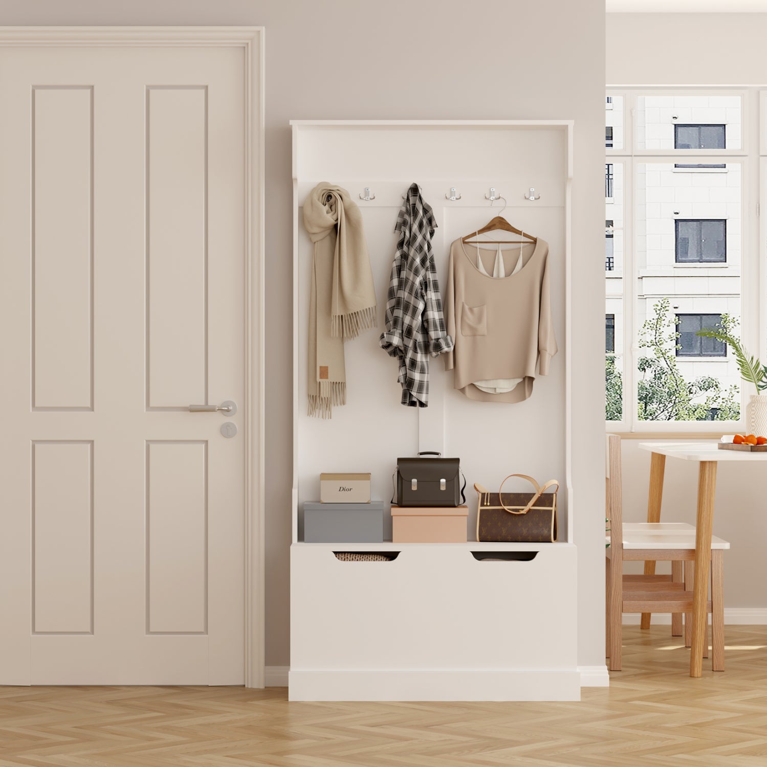 Антре KAYLOR-бял цвят 93x34x180