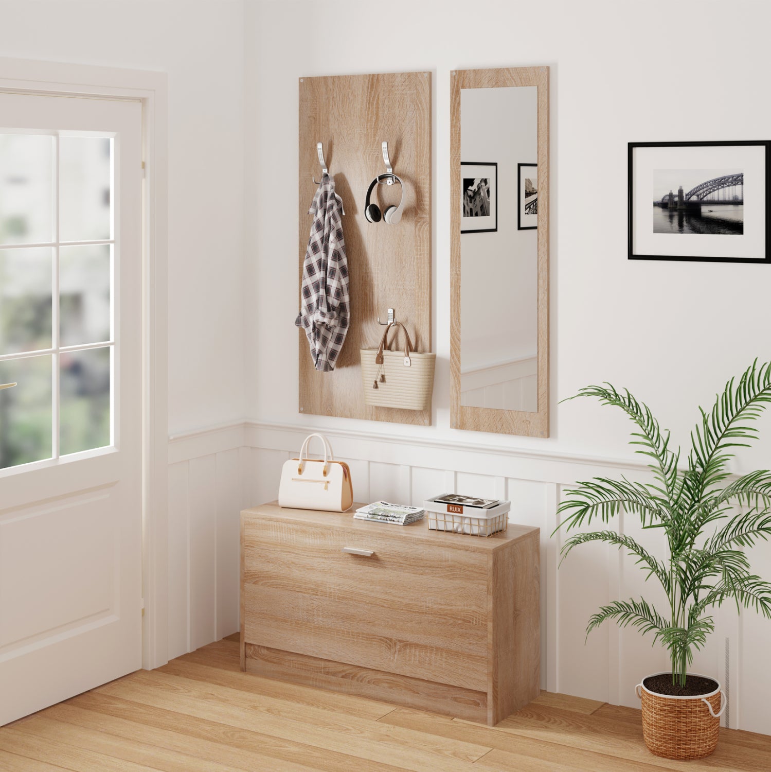 Входен комплект VERN с огледало 118x45x210см