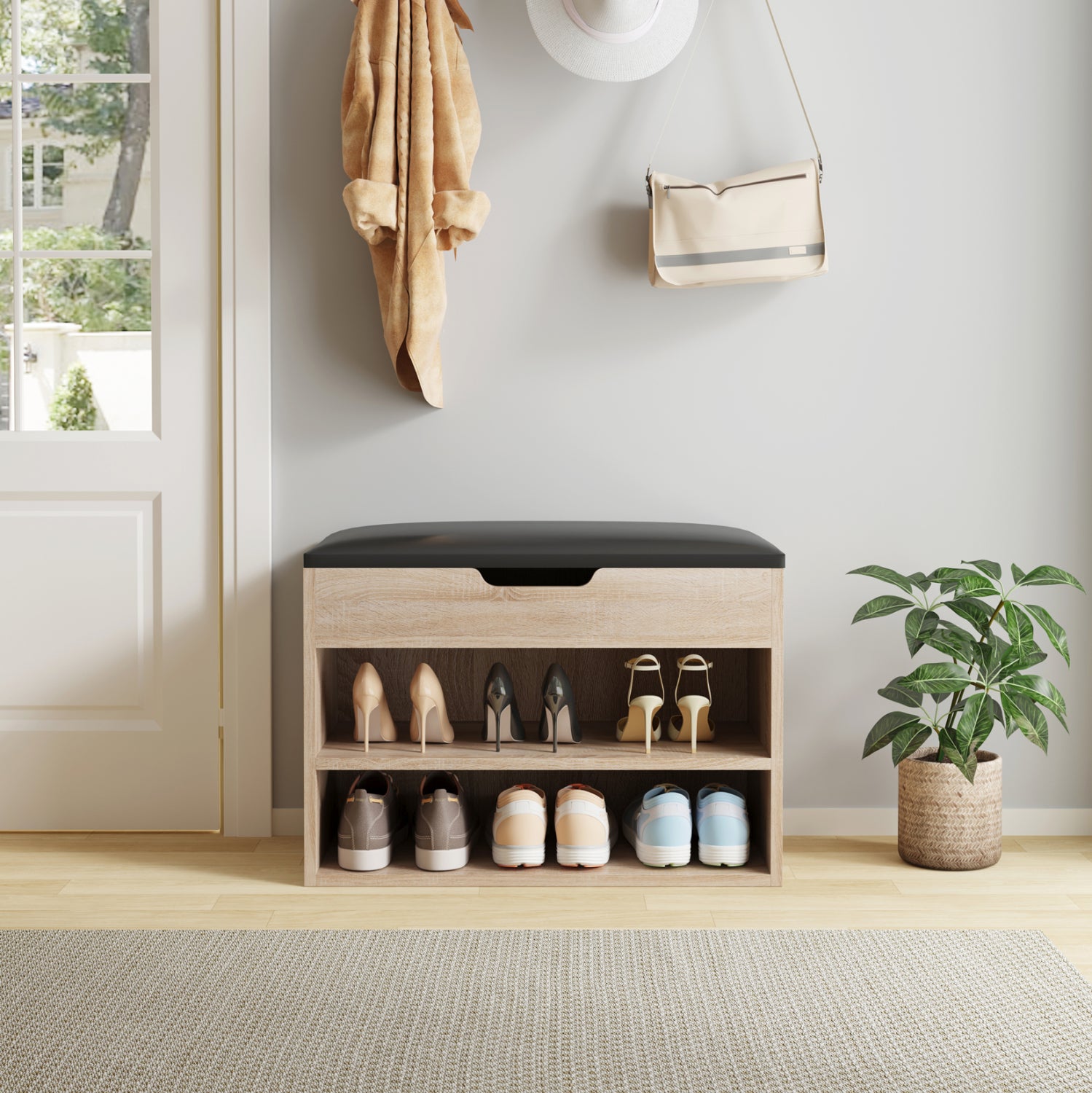 Шкаф за обувки ROMIR цвят сонама 60x30x44