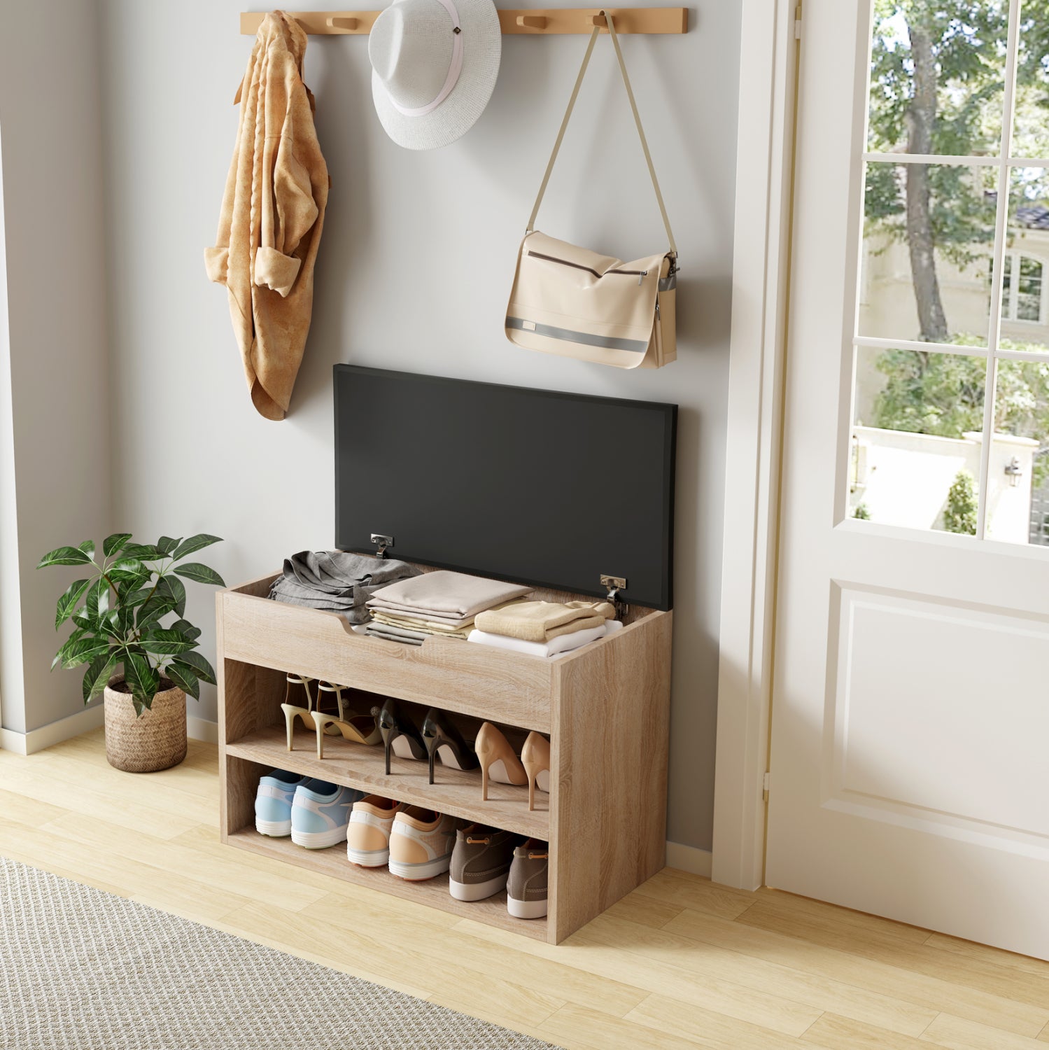 Шкаф за обувки ROMIR цвят сонама 60x30x44