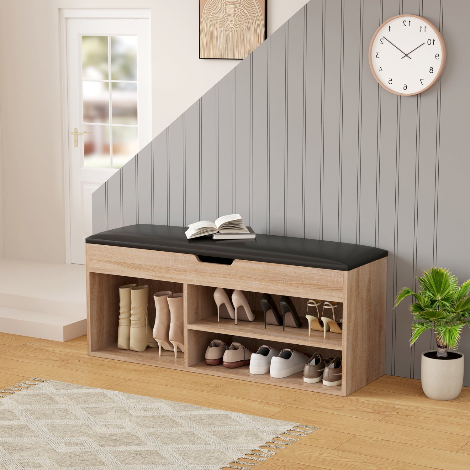 Шкаф за обувки ROMIR цвят сонама 100x30x44