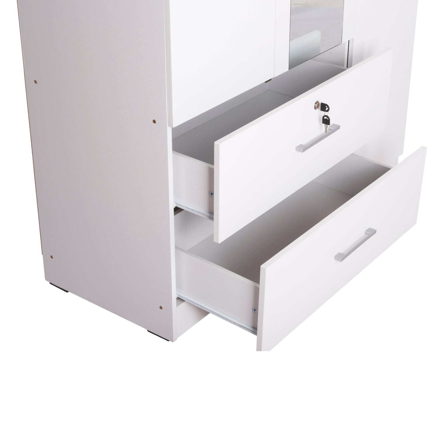 Гардероб JARRY бял цвят  119x48x183см