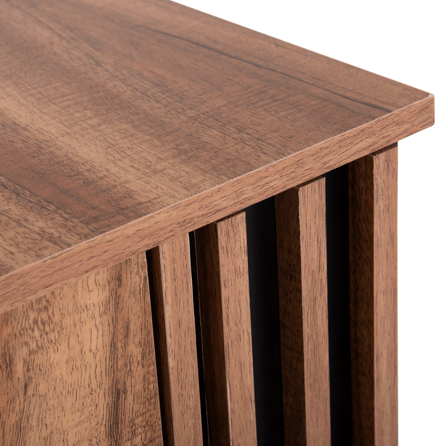 Нощно шкафче HARRY цвят естествен-черен 55x43x48см