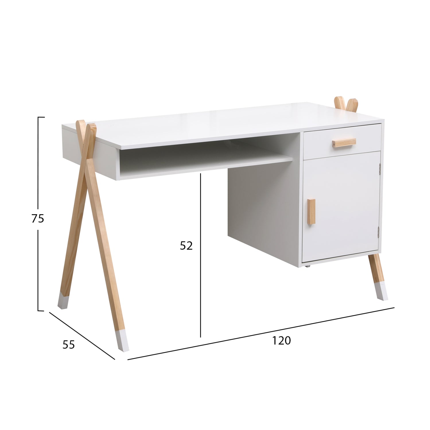 Бюро паскалцвят бял-натурал