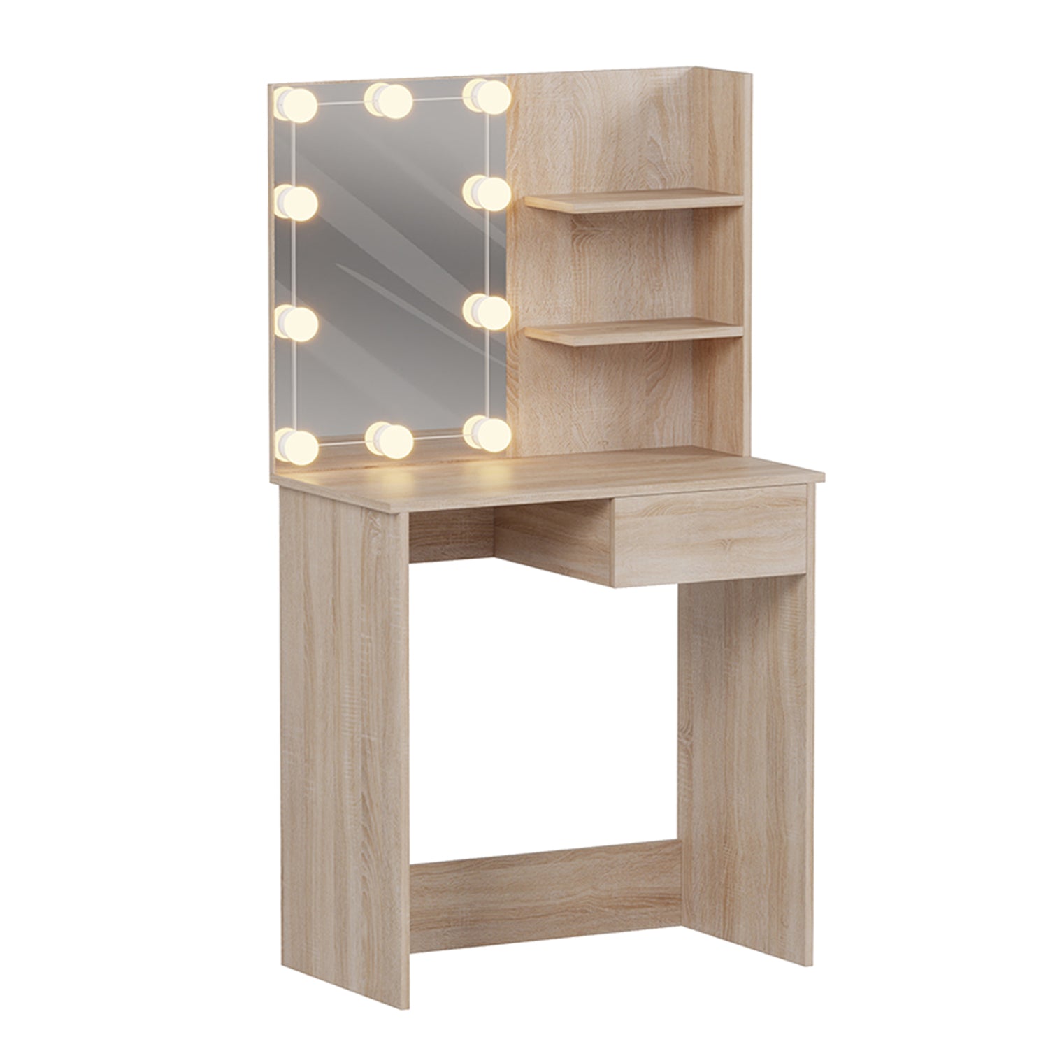 Тоалетка лара ii с led светлиницвят сонама