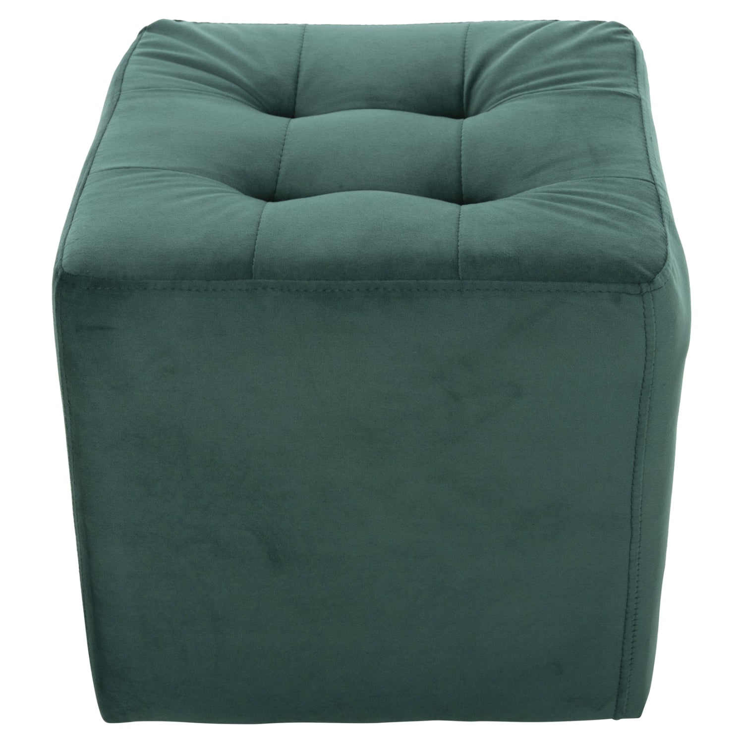 Табуретка PUNK куб зелен цвят 37x37x39