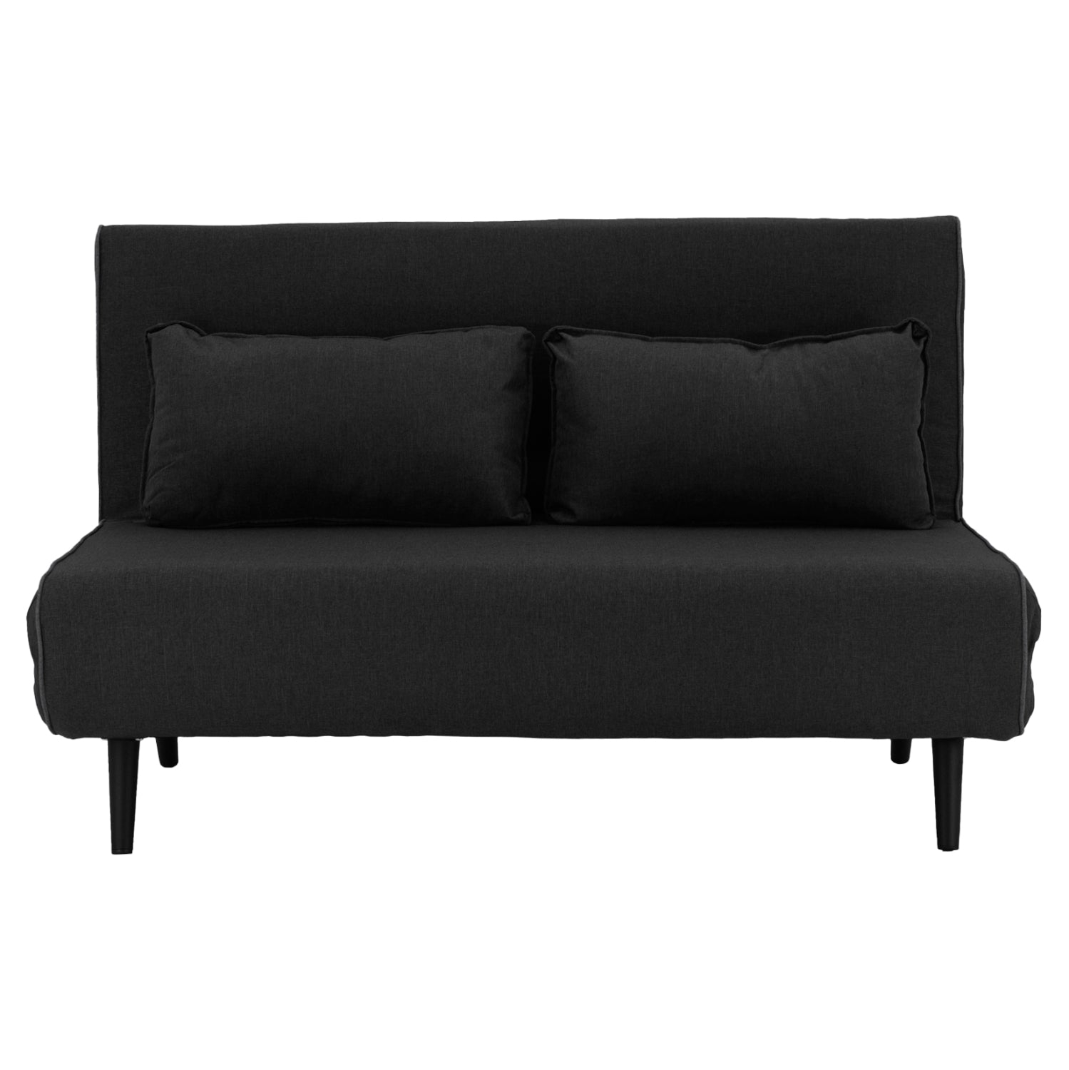 Разтегателен диван за 2 места асма тъмно сив дамас 140х80х77см.