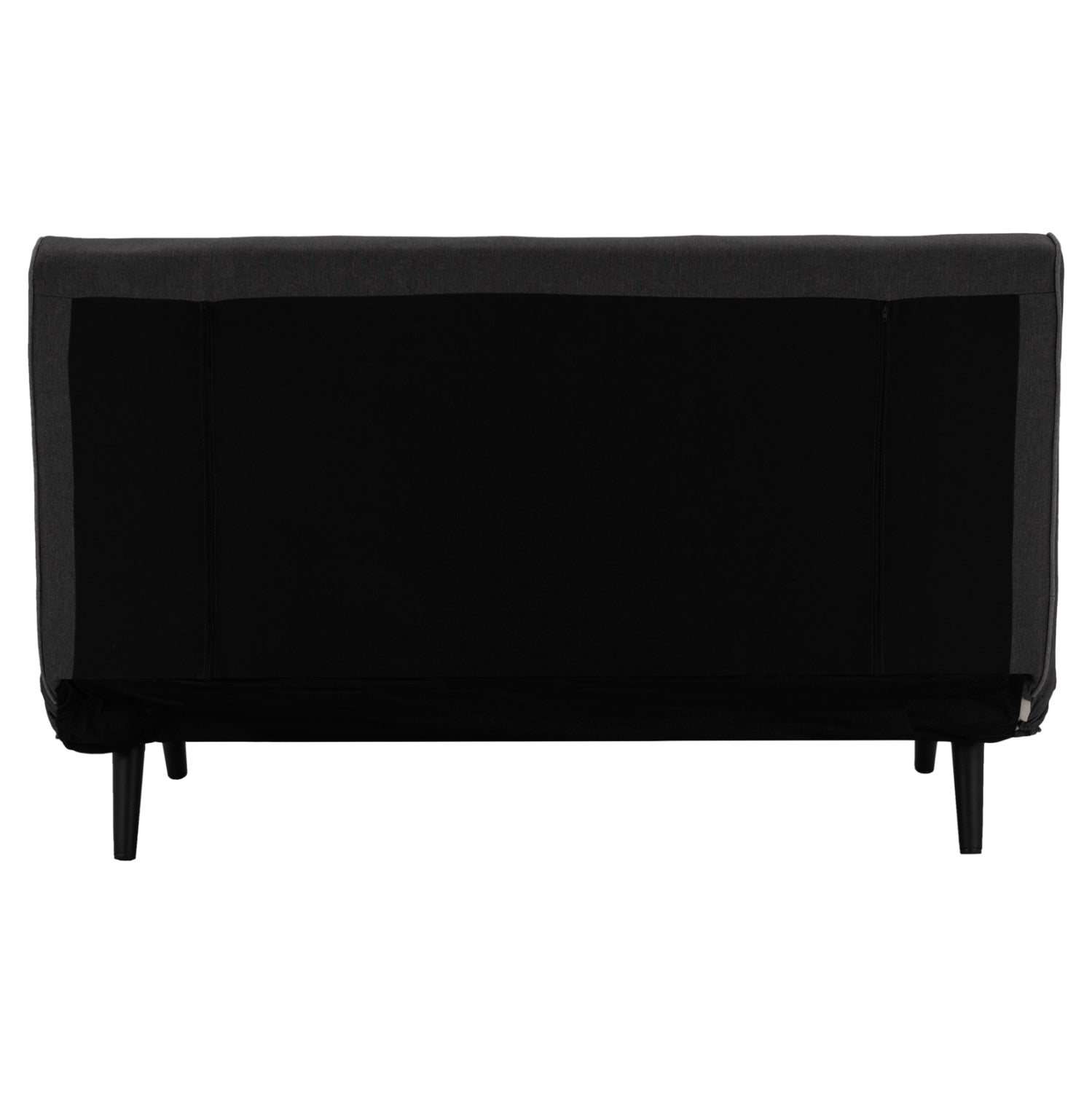 Разтегателен диван за 2 места асма тъмно сив дамас 140х80х77см.