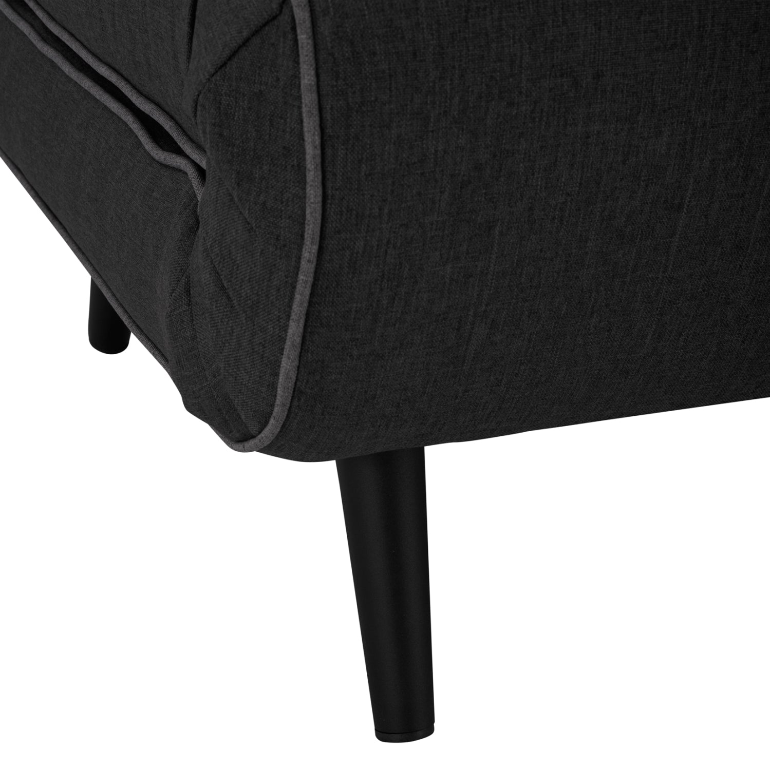 Разтегателен диван за 2 места асма тъмно сив дамас 140х80х77см.