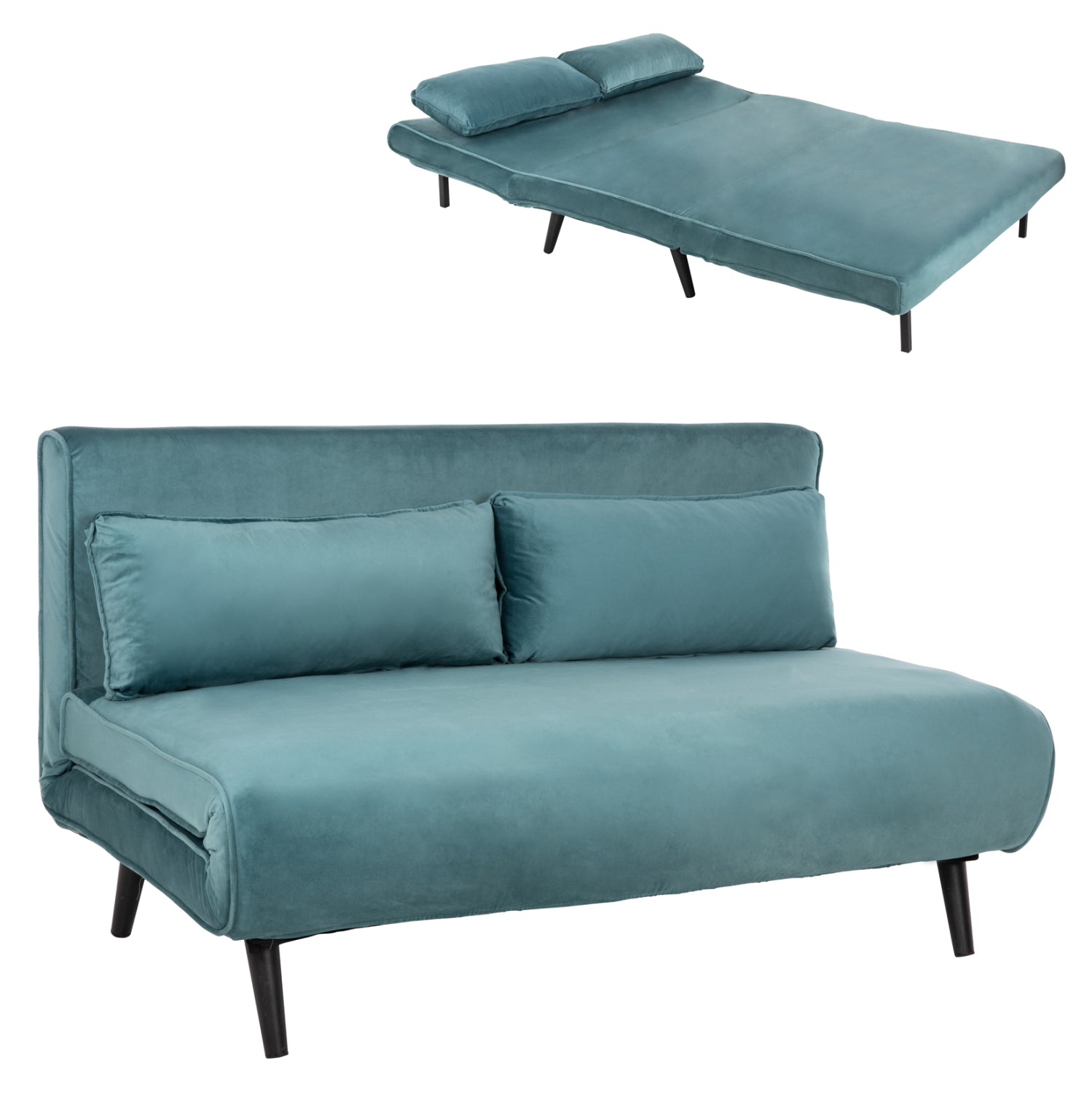 Диван ASMA цвят мента 140x80x77