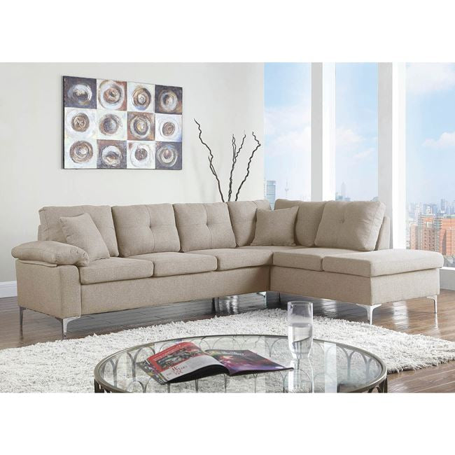 Диван Дора десен ъгъл бежов цвят