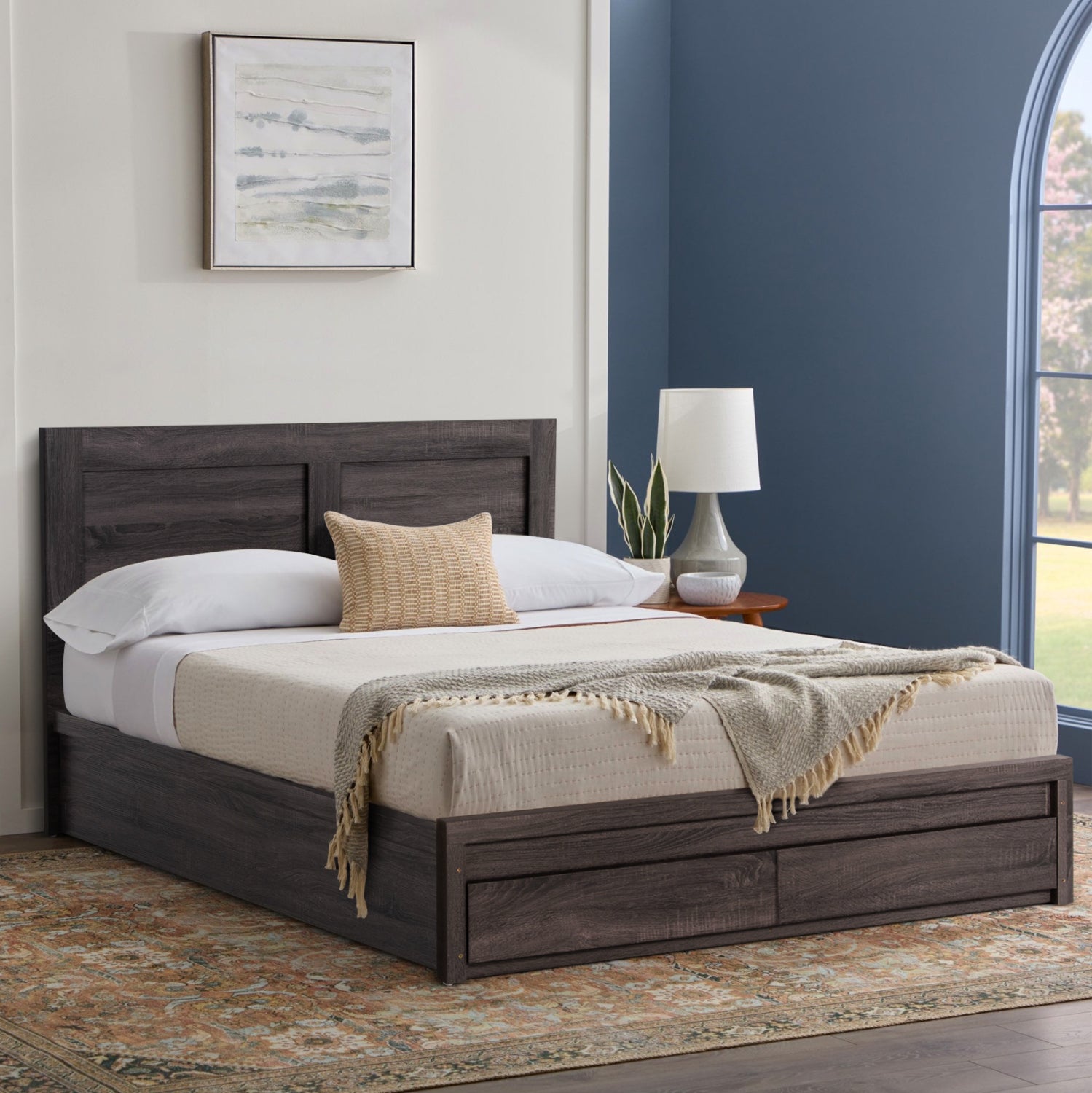 Легло CAPRI антрацит цвят 150x200 см