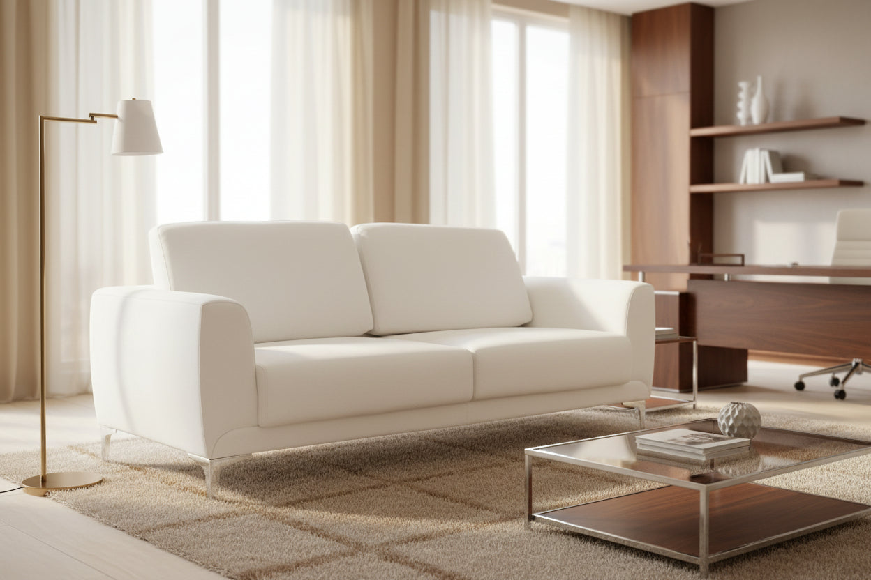 Диван KENZIE-бял цвят 190х81х81см