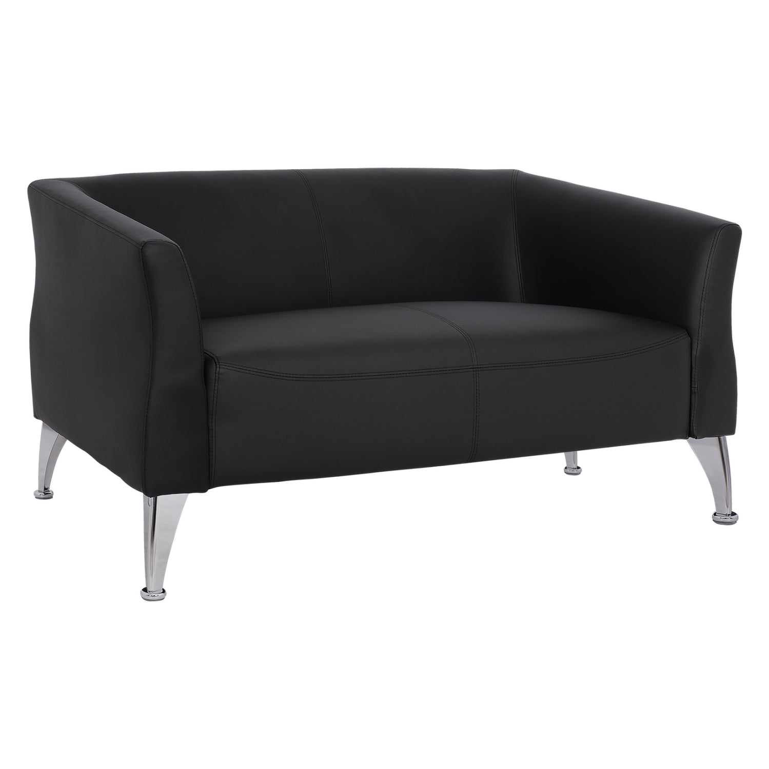 Комплект за хол kiana от 2 части с черен pu материал КГ1128501