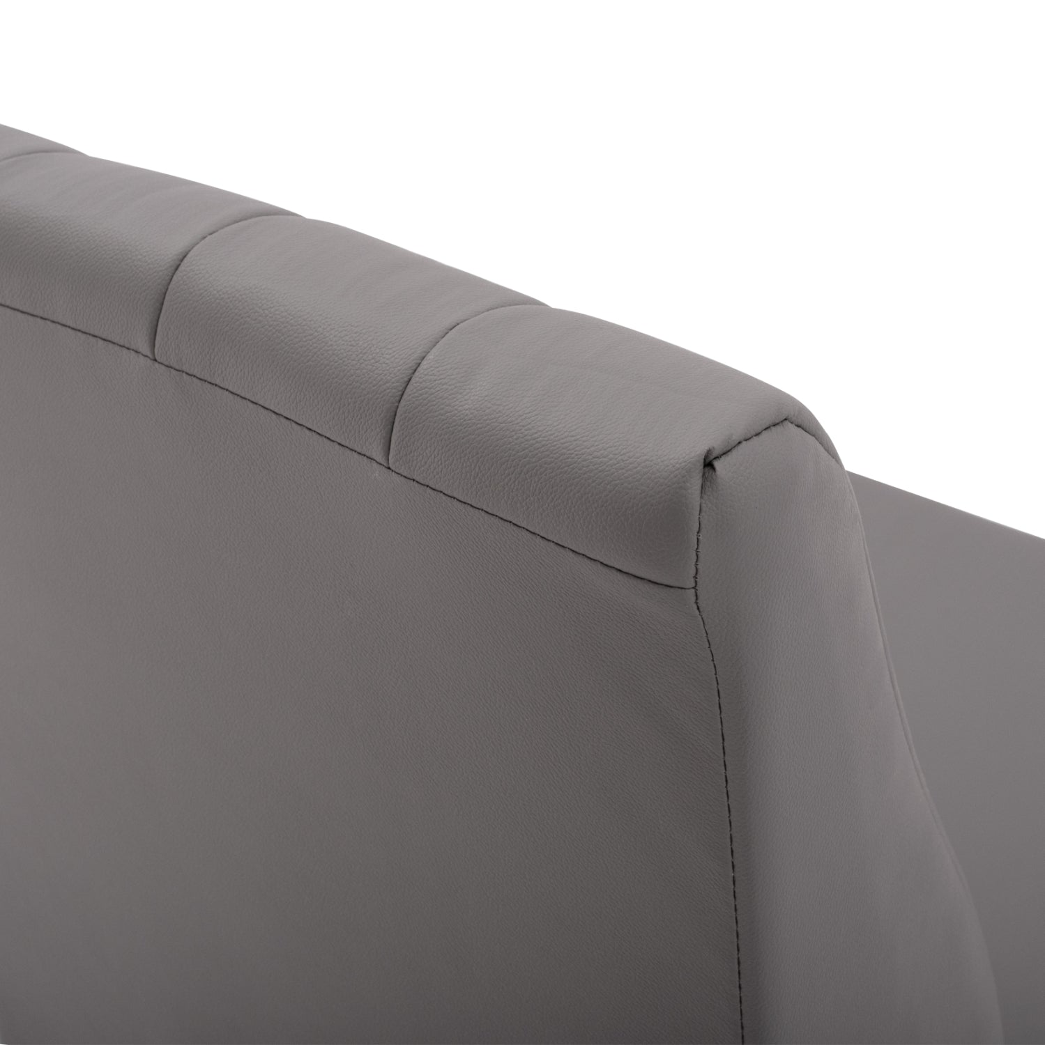 Кресло Ландон сив цвят изкуствена кожа 51x66x93