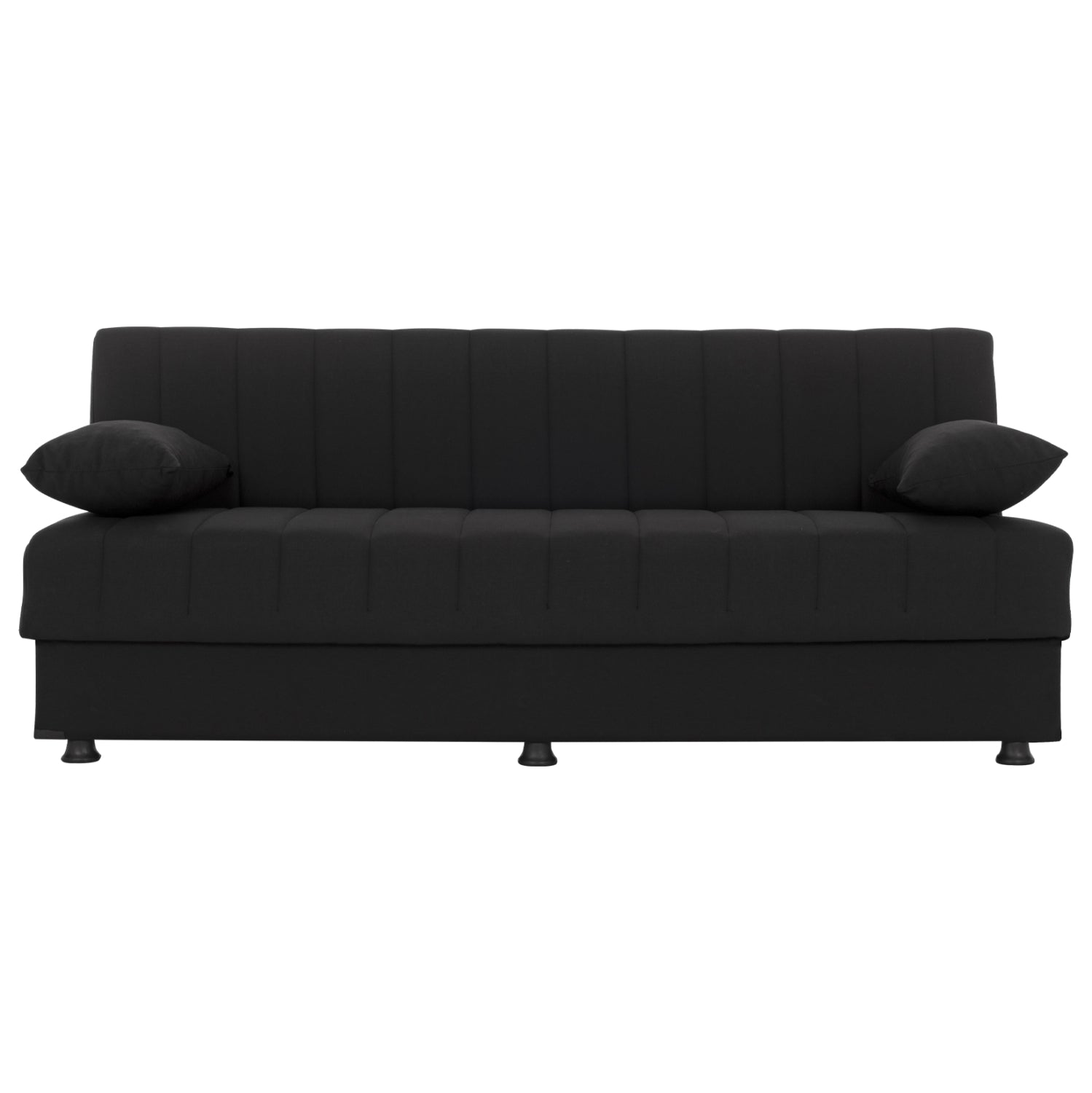 Разтегателен диван андри, триместен, черен 180x72x77 см