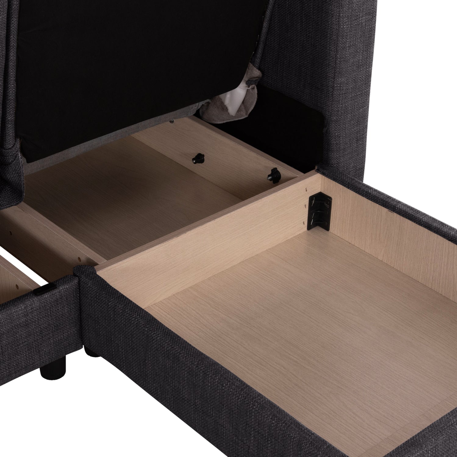 Ъглов диван сив цвят