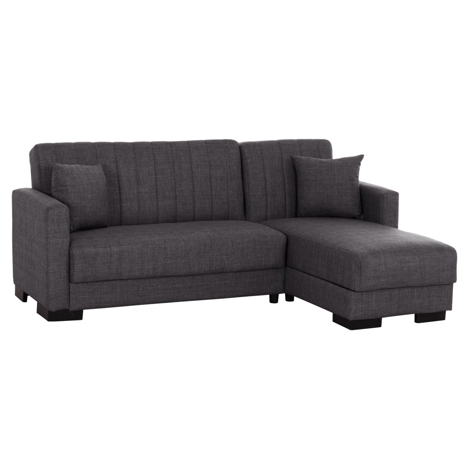 Ъглов диван сив цвят