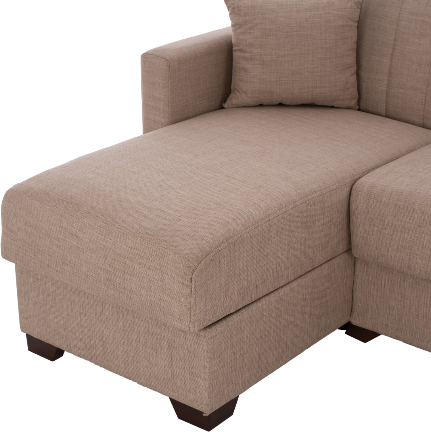 Ъглов диван КГ3244.02 кафяв цвят