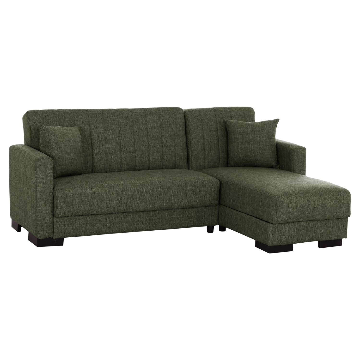 Ъглов дивантъмно зелен цвят