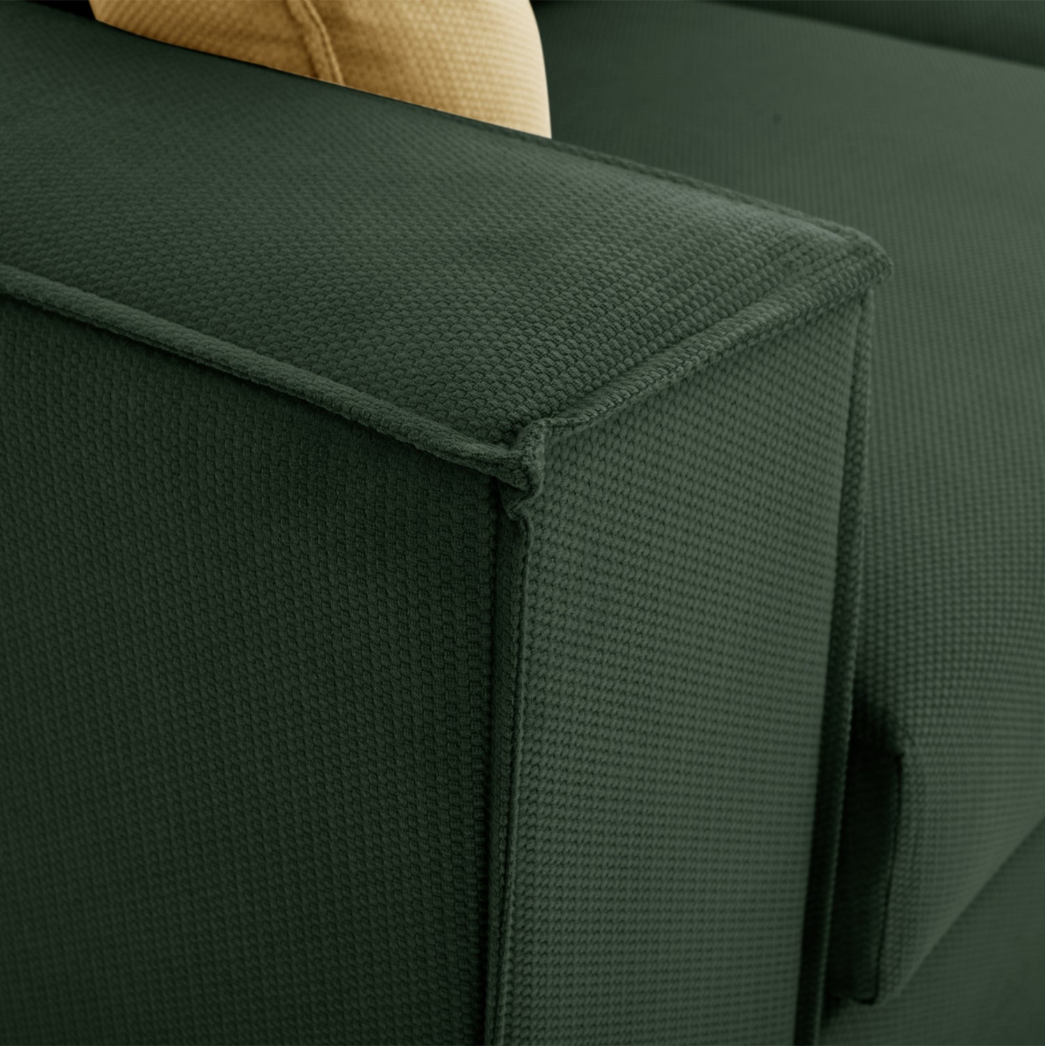 Ъглов диван Монца зелен цвят