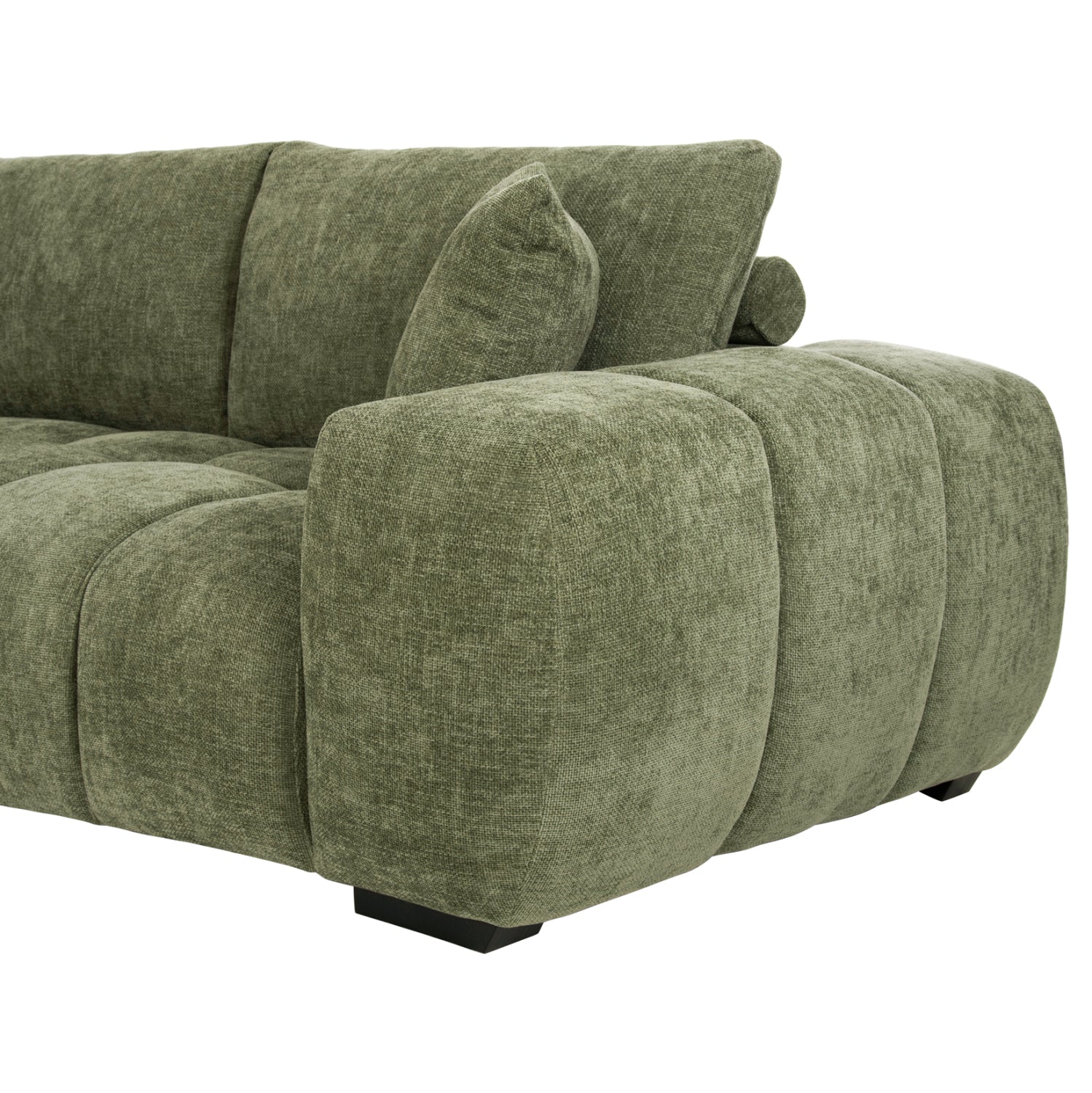 Ъглов диван (ляв) Coven зелен плат 298x102-208x85всм.