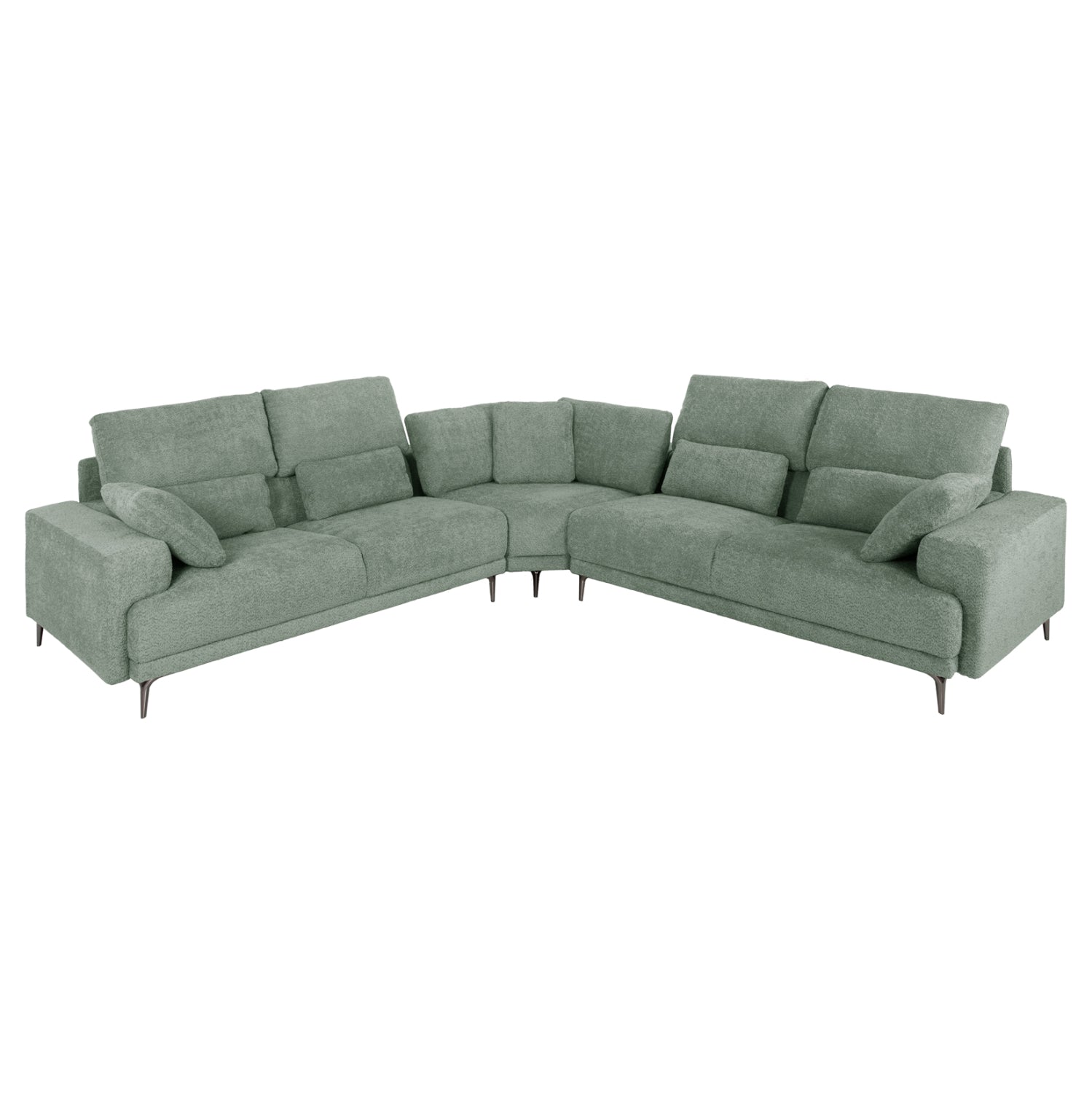 Ъглов диван симетцвят мента