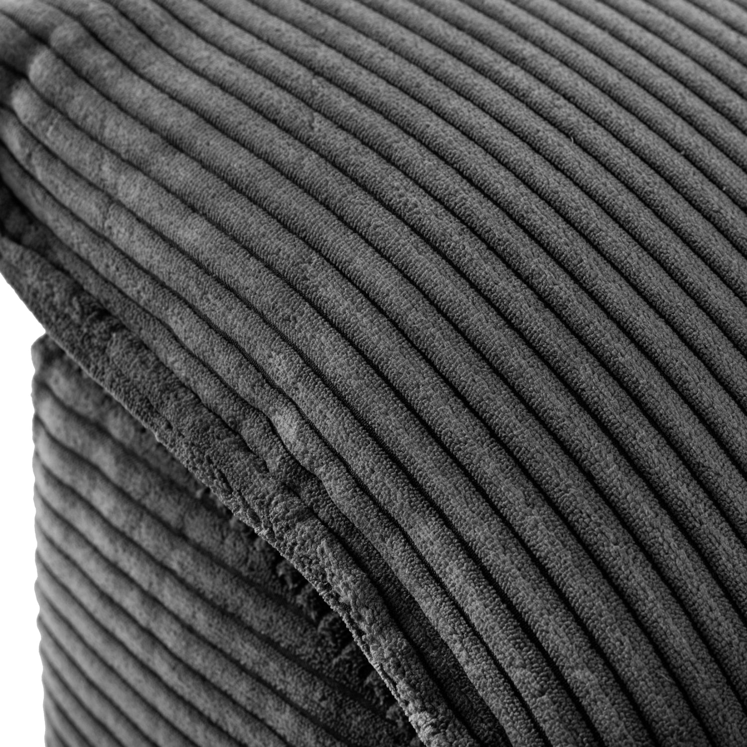 Ъглов диван Aлдо десен ъгъл сив цвят 256x159x87