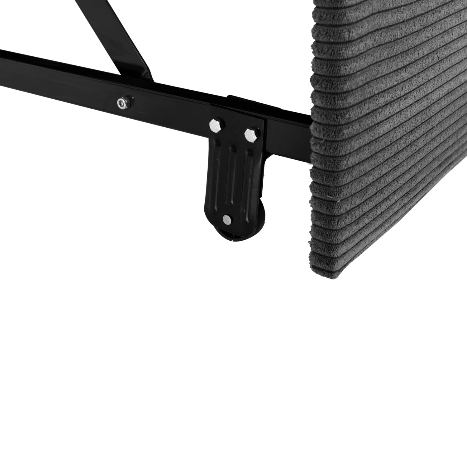 Ъглов диван Aлдо десен ъгъл сив цвят 256x159x87