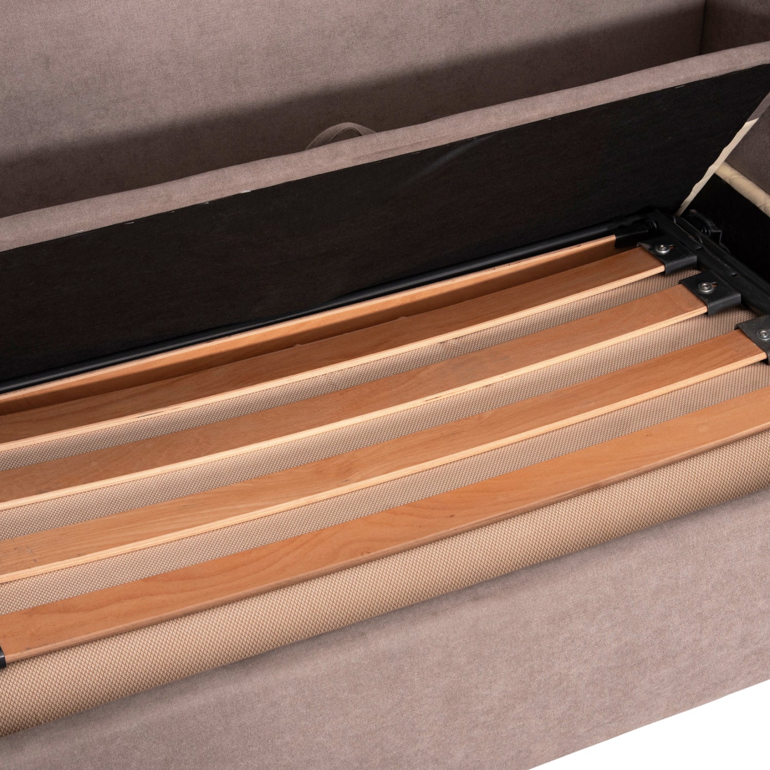 Диван легло ilsa бежов дамас сгънат с матрак 160x88x68h