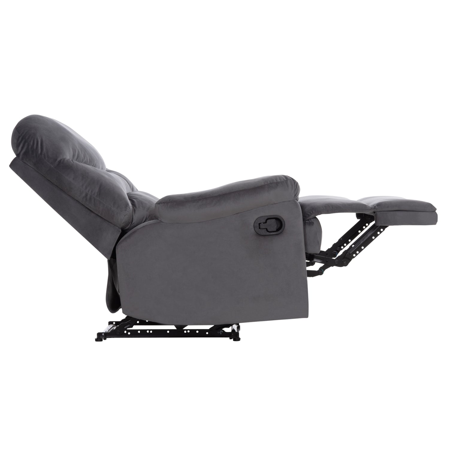 Фотьойл Relax сиво кадифе 85x90x95см.